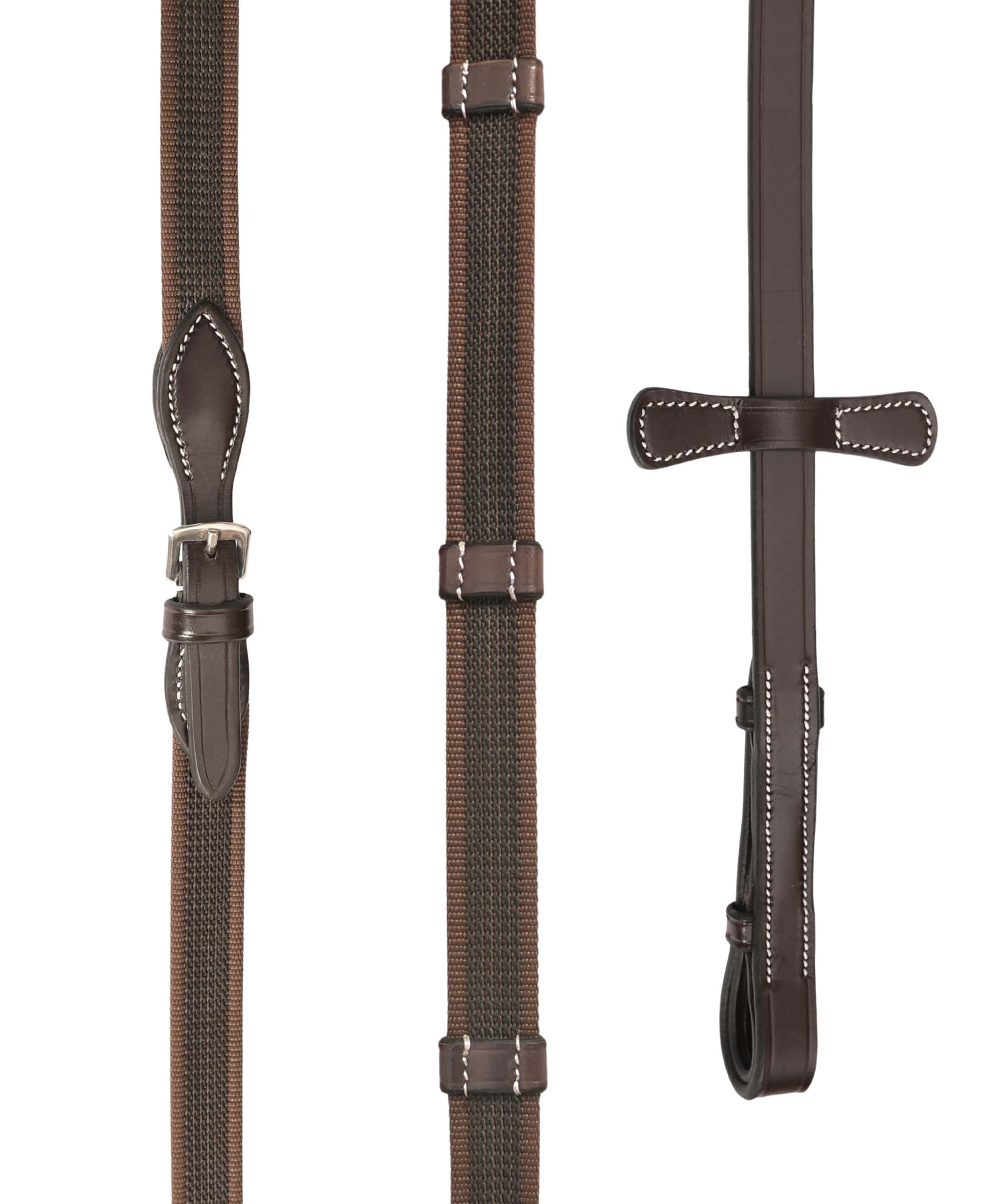 ExionPro Rubberized Web Reins by Bridles & Reins