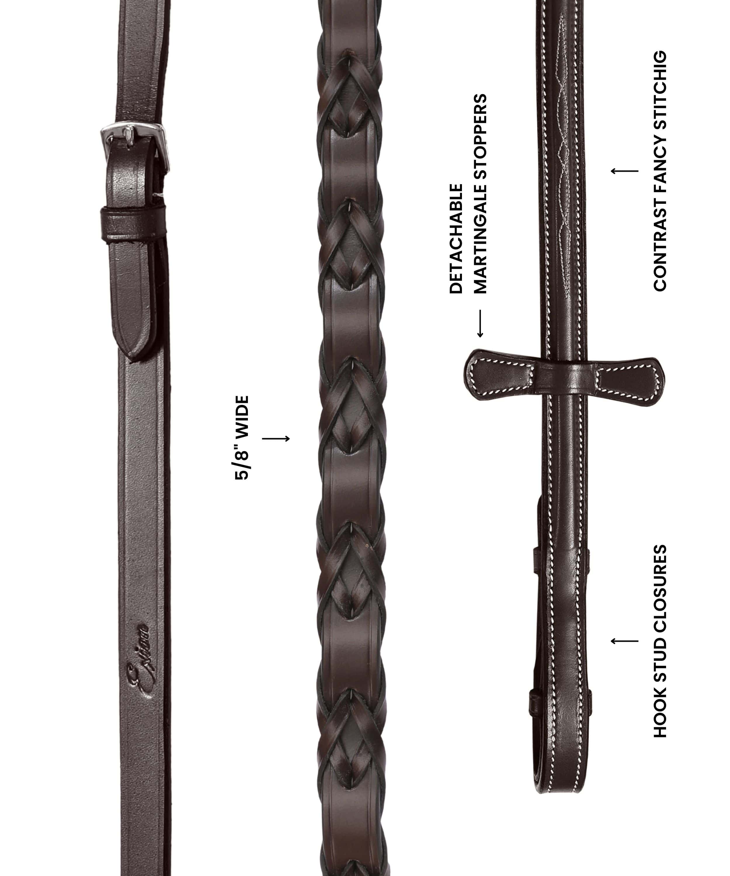 ExionPro Double Laced Reins by Bridles & Reins - alternate view 5