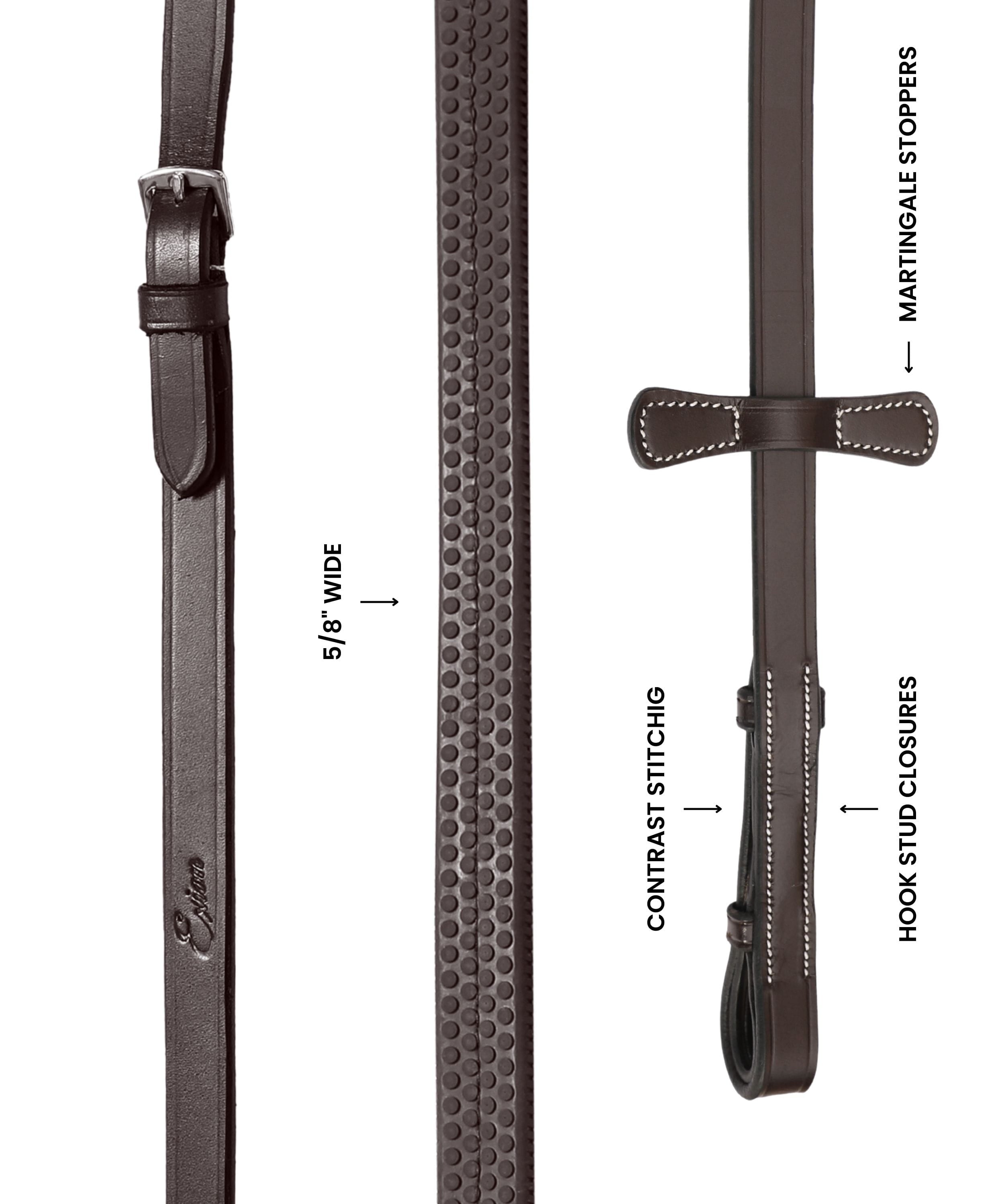 ExionPro Rubber Reins by Bridles & Reins - alternate view 6