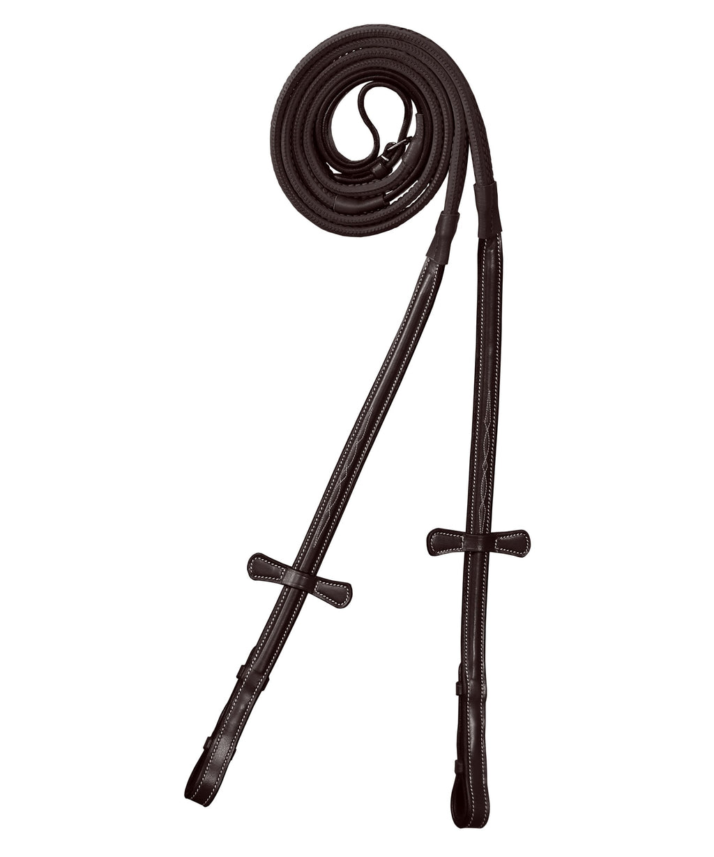 ExionPro Rubber Reins with Fancy Stitching by Bridles & Reins - alternate view 3