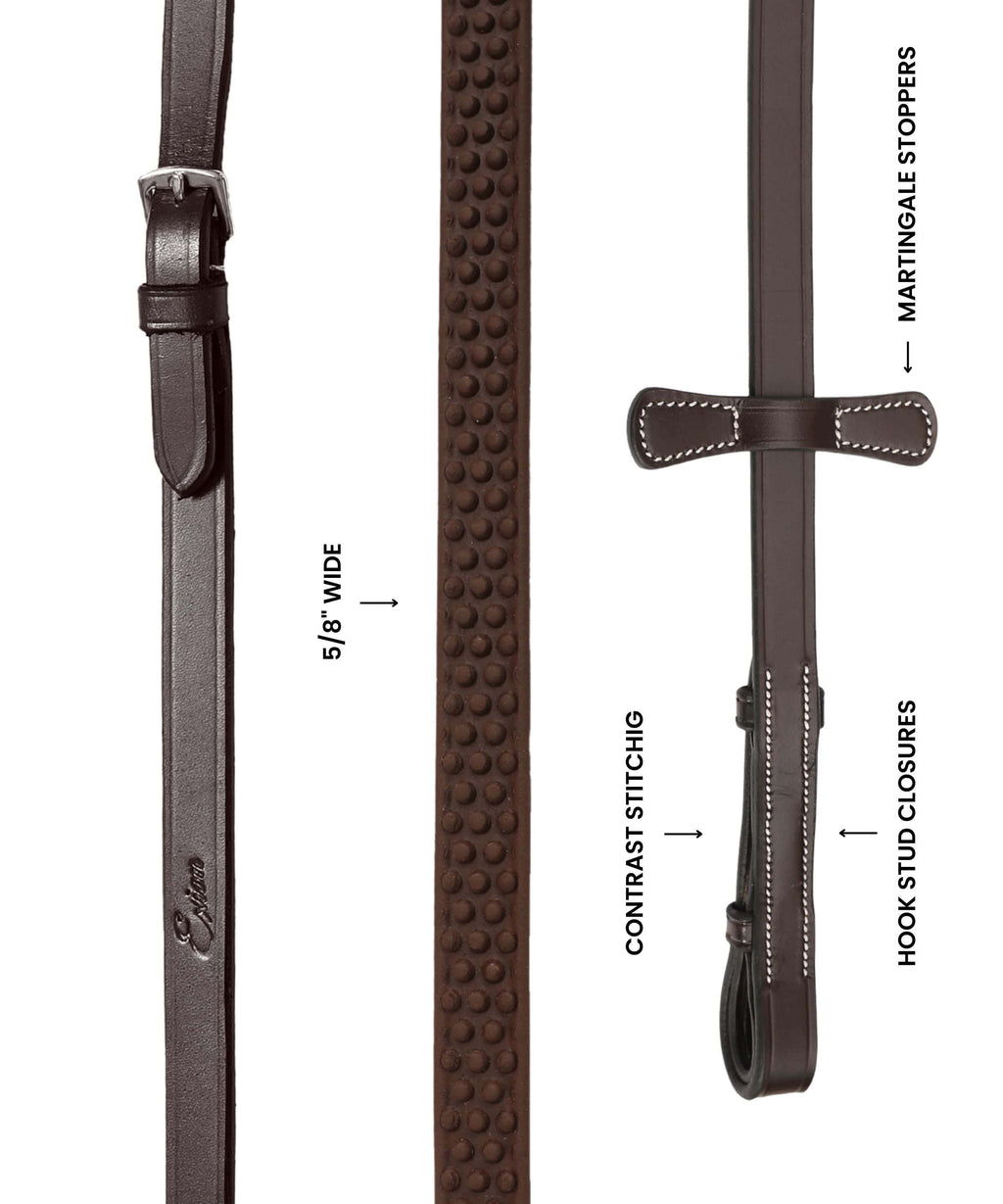 ExionPro Dotted Rubber Reins by Bridles & Reins - alternate view 5