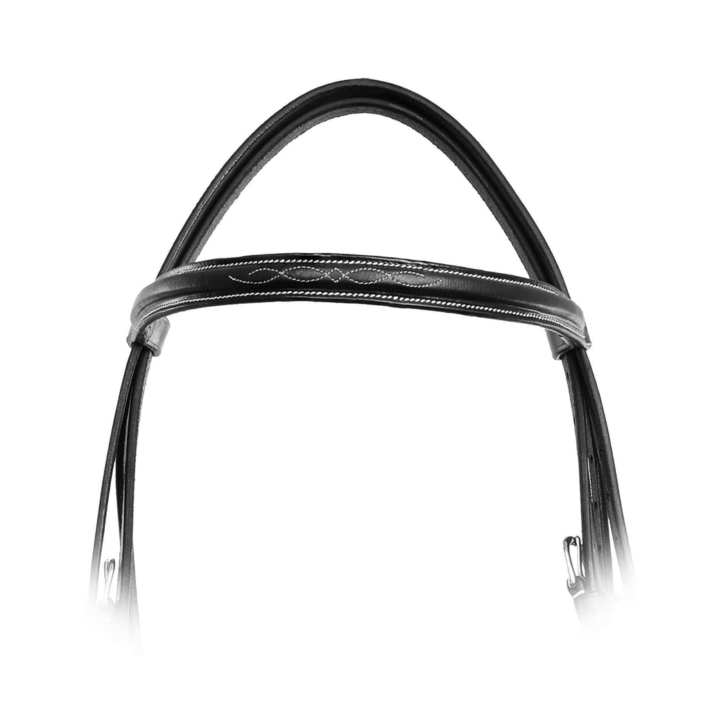 ExionPro Raised Thin Noseband Traditional Hunter Bridle with Reins by Bridles & Reins - alternate view 7