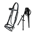 ExionPro Quick Release Snaffle Jumping Bridle with Rubber Reins by Bridles & Reins - alternate view 2