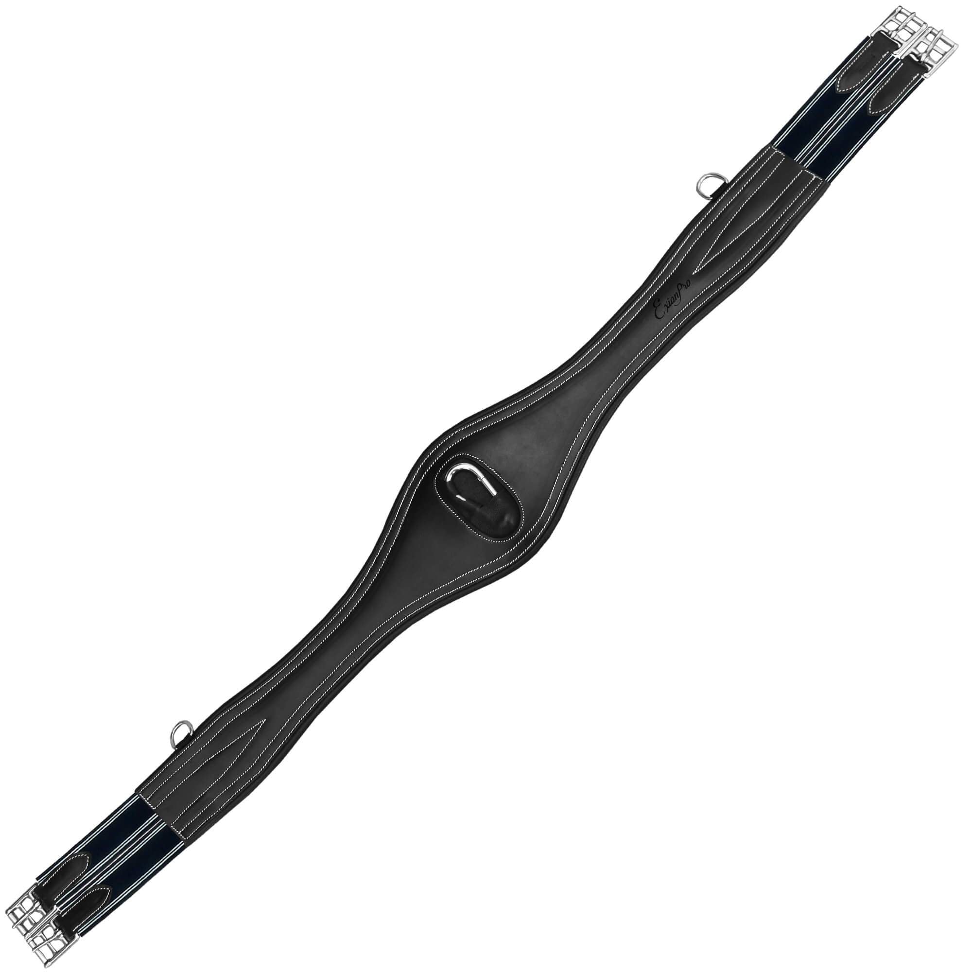 ExionPro 'Snap' Girth - Navy Blue Elastic with White Lines by Bridles & Reins - alternate view 2