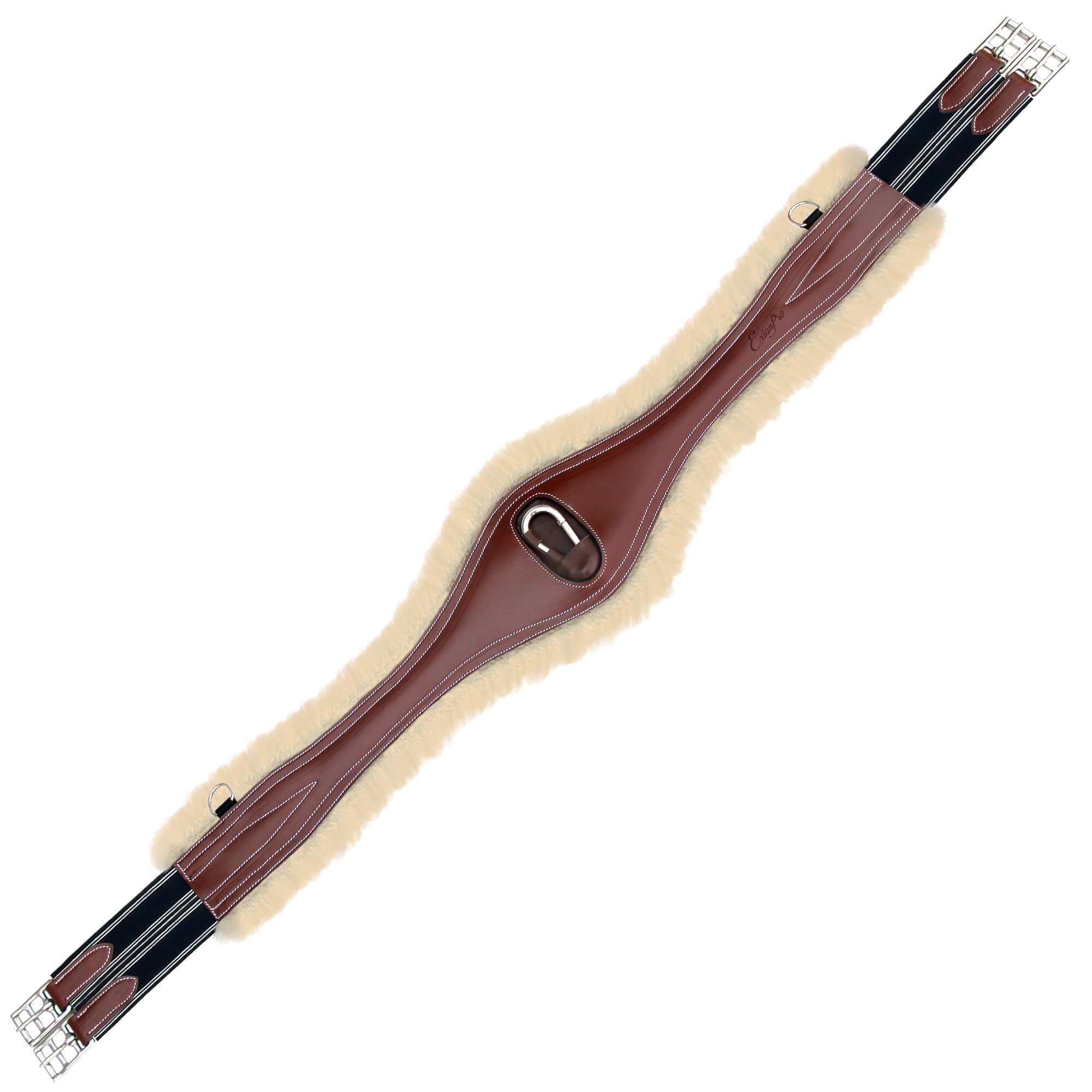 ExionPro 'Snap' Girth - Navy Blue Elastic with White Lines by Bridles & Reins - alternate view 6