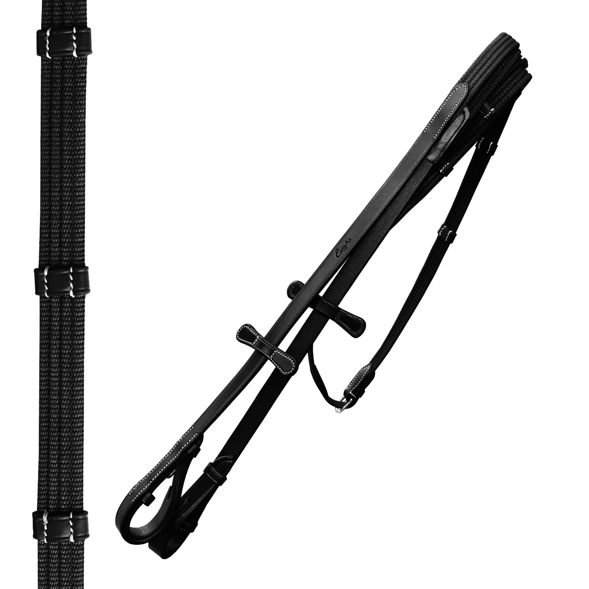 ExionPro Net Braided Browband & Dressage Bridle with Web Reins by Bridles & Reins - alternate view 4