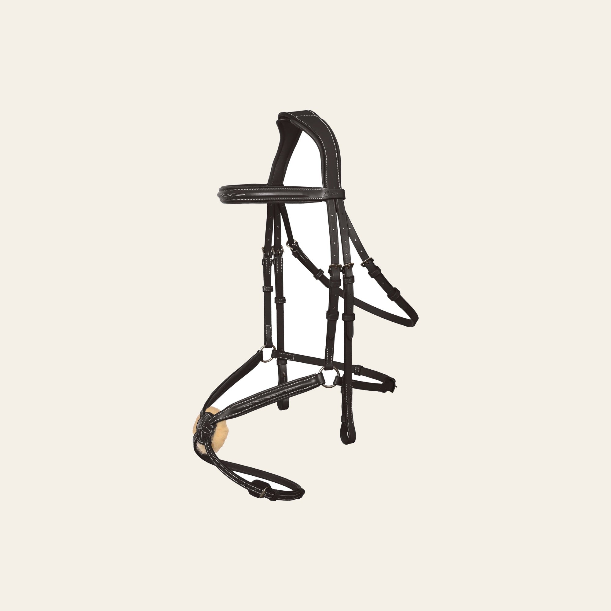 ExionPro 'Vela' Figure 8 Jumping Bridle with Reins by Bridles & Reins