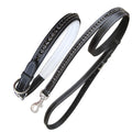 ExionPro Black Bling Dog Collar With Leash by Bridles & Reins