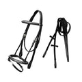 ExionPro Twin Designer Fancy Stitched English Snaffle Bridle with Reins by Bridles & Reins