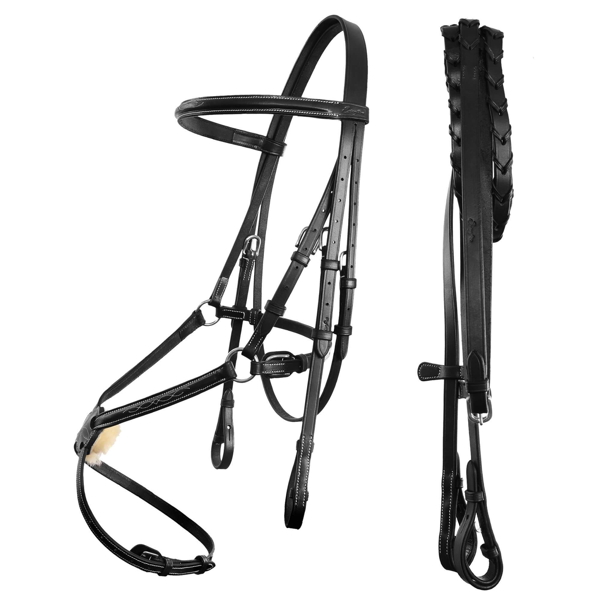 ExionPro Traditional Figure 8 Bridle with Reins by Bridles & Reins - alternate view 2
