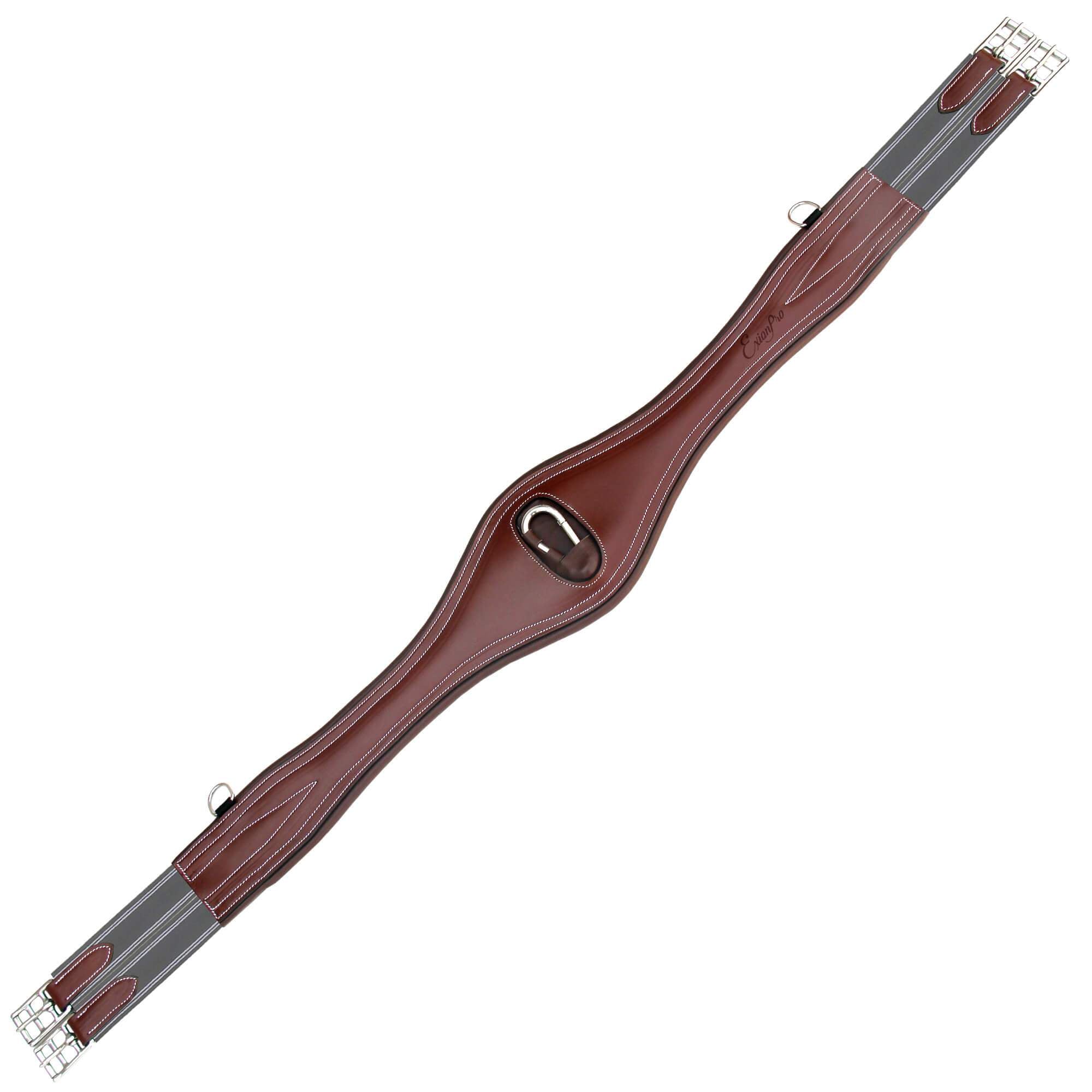 ExionPro 'Snap' Girth - Grey Elastic with White Lines by Bridles & Reins - alternate view 3