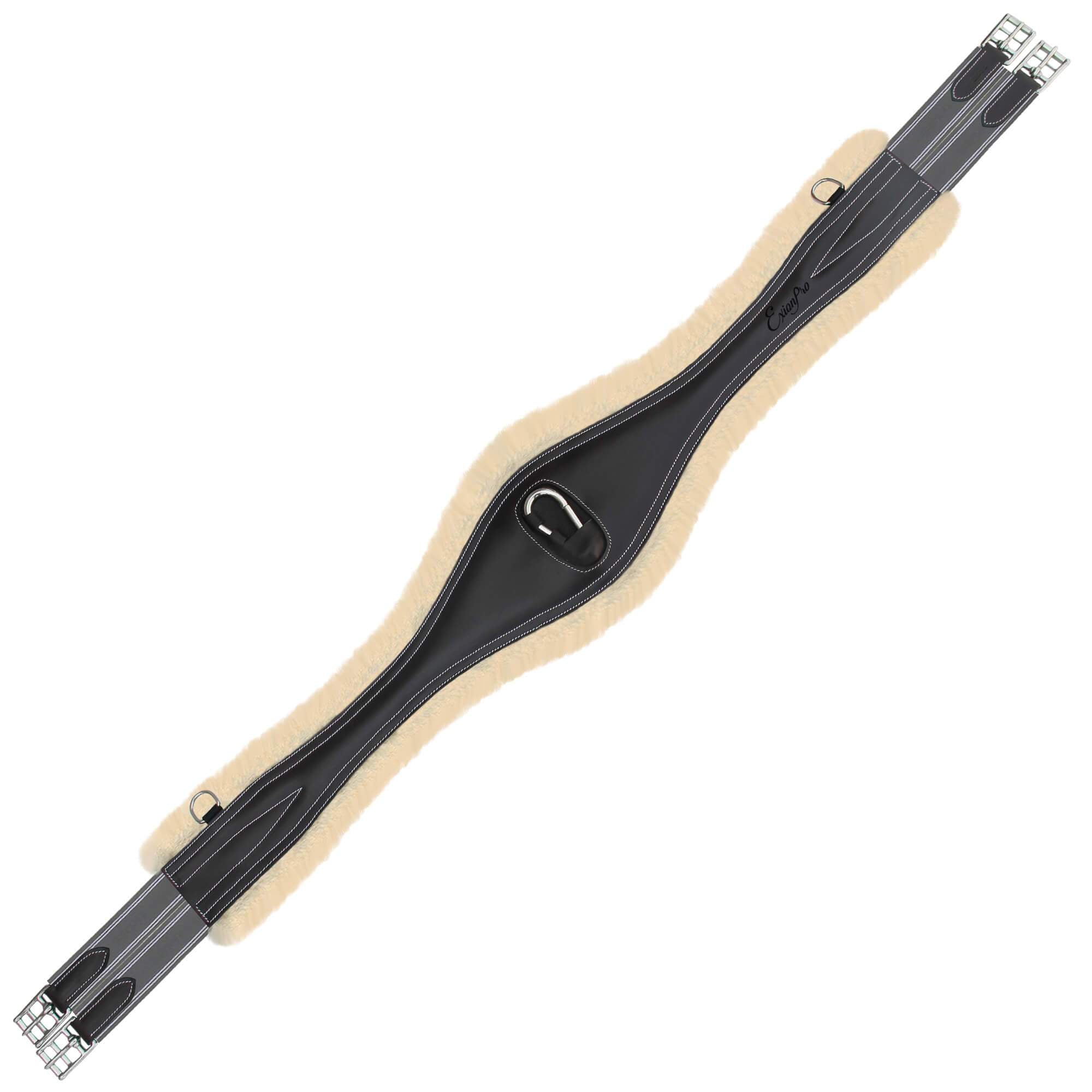 ExionPro 'Snap' Girth - Grey Elastic with White Lines by Bridles & Reins - alternate view 5
