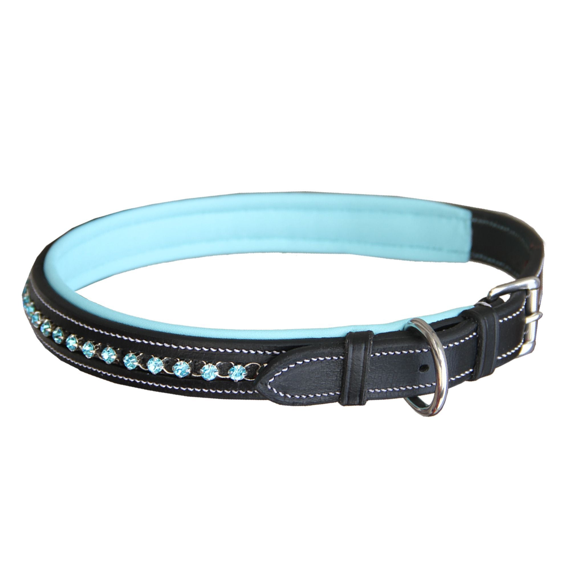 ExionPro Blue Bling Dog Collar by Bridles & Reins - alternate view 2