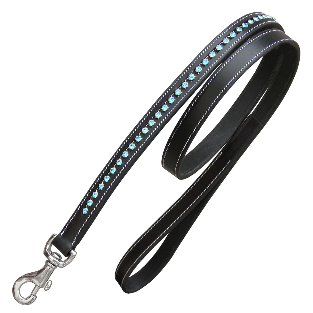 ExionPro Blue Bling Dog Leash by Bridles & Reins