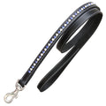 ExionPro White & Blue Bling Dog Leash by Bridles & Reins