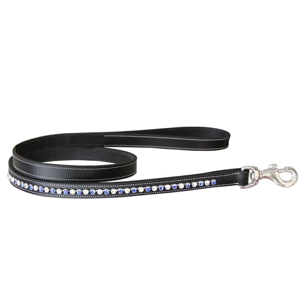 ExionPro White & Blue Bling Dog Leash by Bridles & Reins - alternate view 4