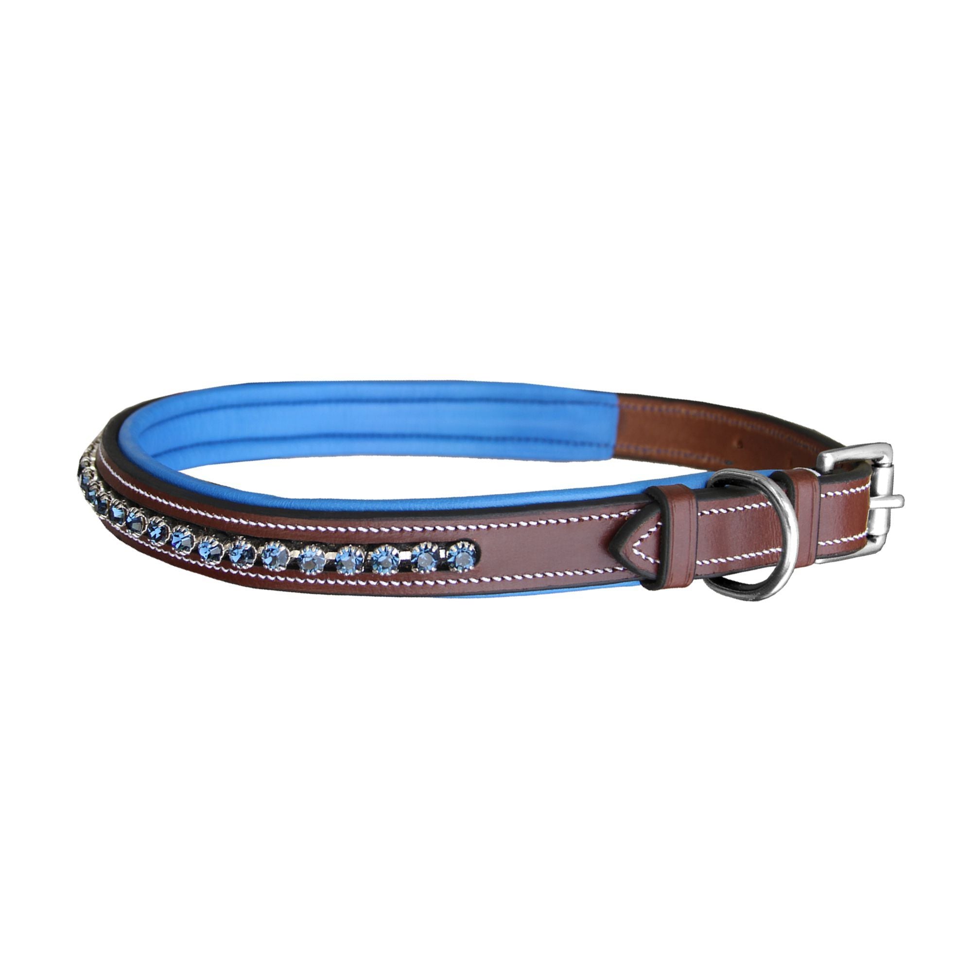ExionPro Dark Blue Bling Dog Collar by Bridles & Reins - alternate view 3