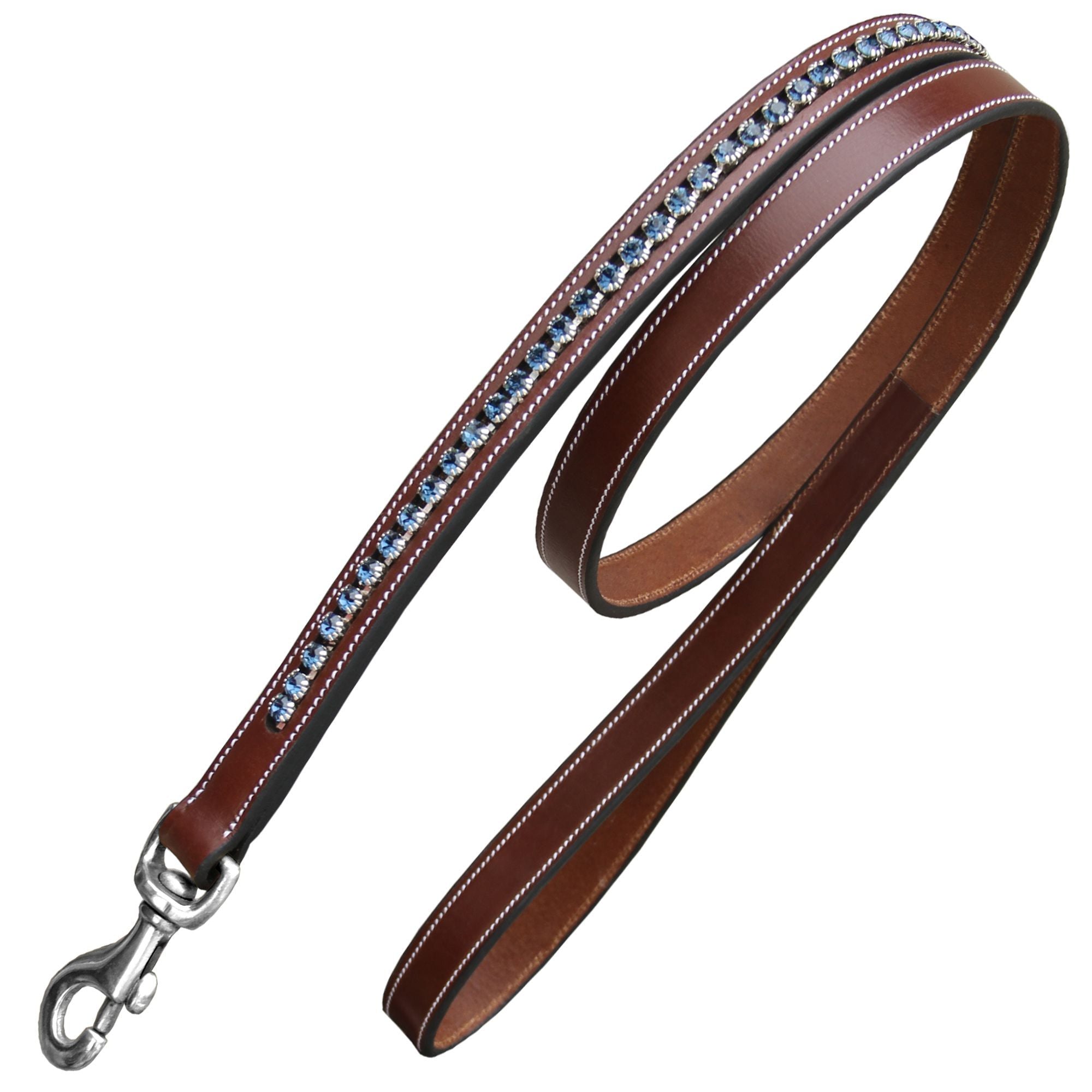ExionPro Dark Blue Bling Dog Leash by Bridles & Reins