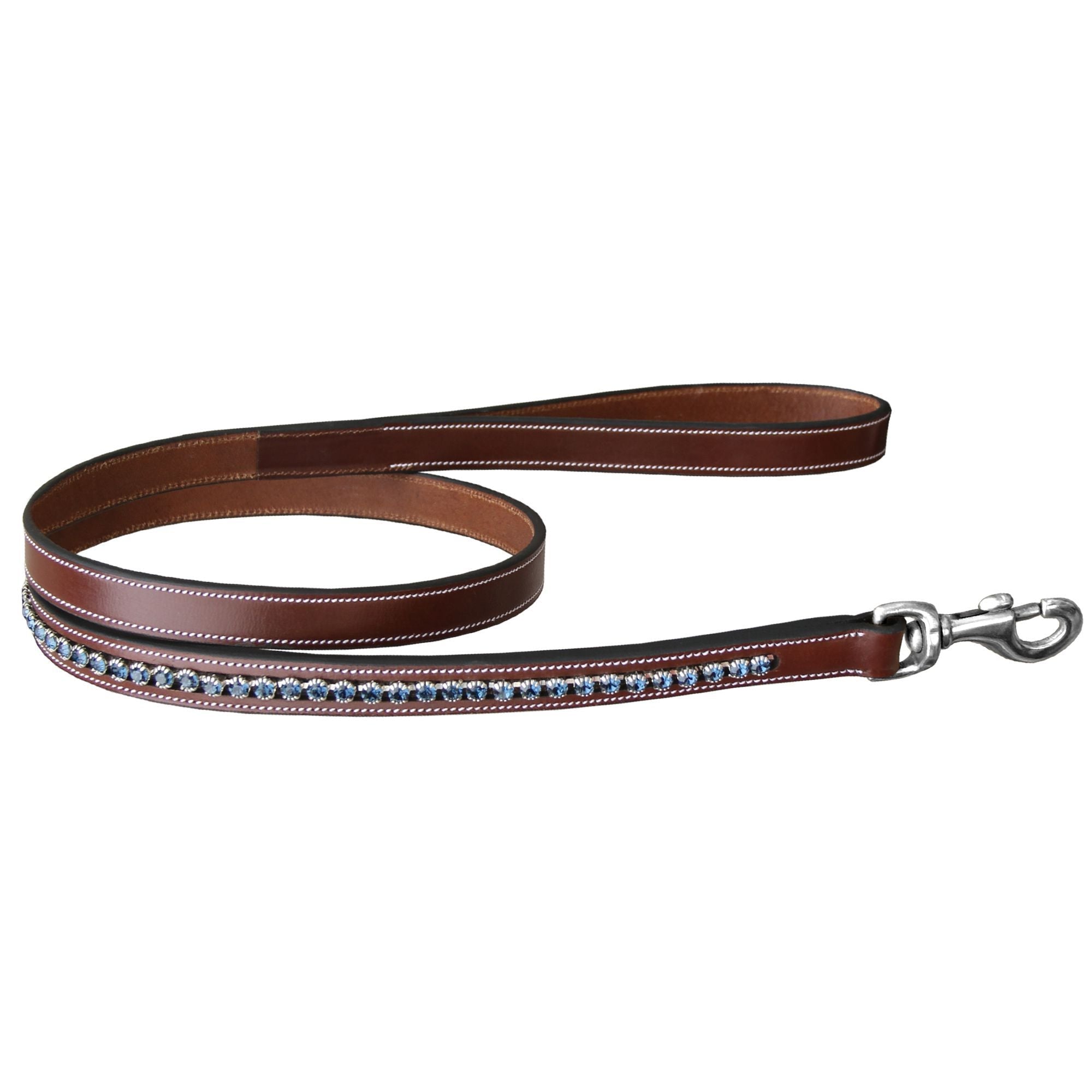 ExionPro Dark Blue Bling Dog Leash by Bridles & Reins - alternate view 4