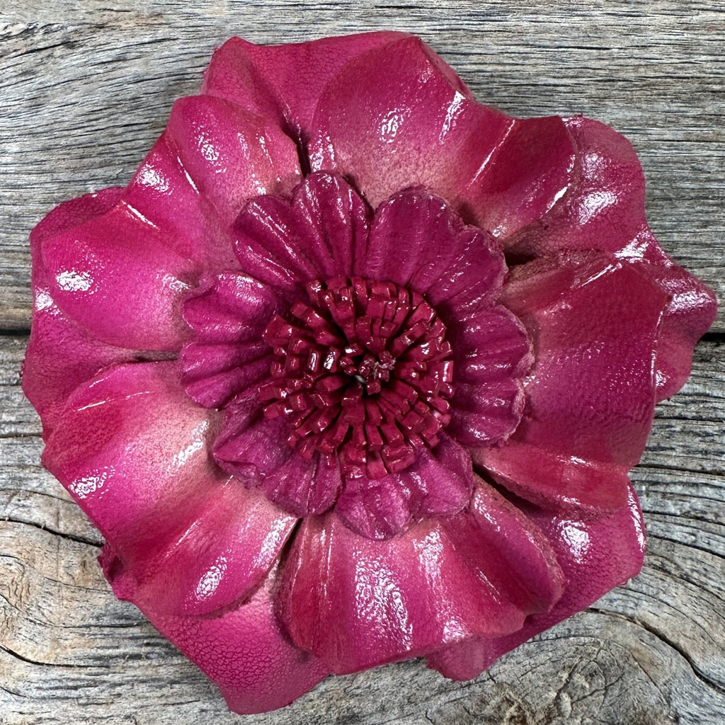 Hand Painted Leather Flowers - Carnations — view 8