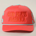 God Bless America Checkered Trucker | Cap