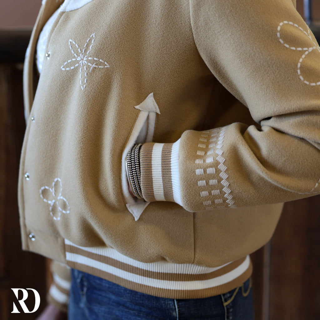 Goldie Embroidered Bomber | Jacket — view 4
