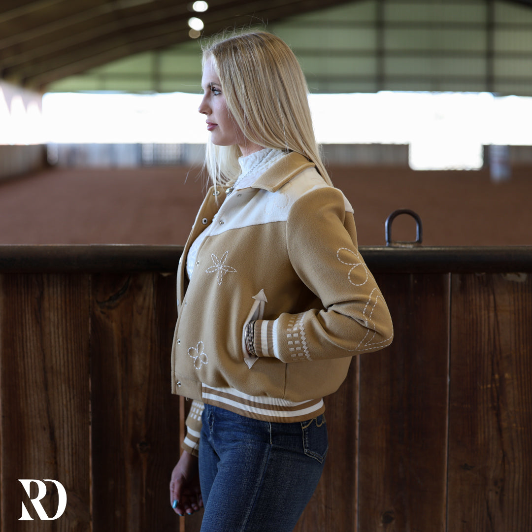Goldie Embroidered Bomber | Jacket — view 3