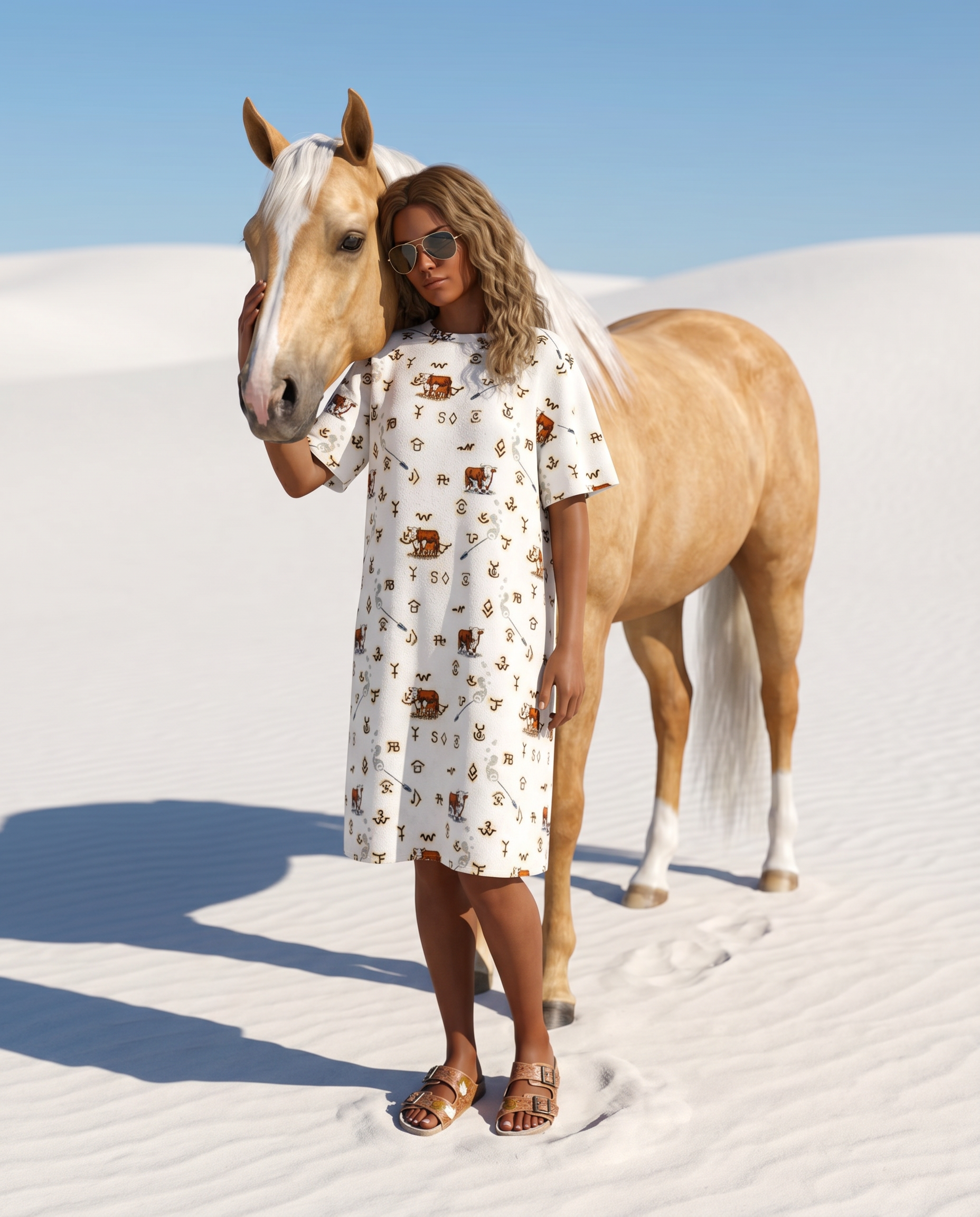Baha Ranch Hereford Brands Western T Shirt Dress or Sleep Shirt by Baha Ranch Western Wear - product image 12