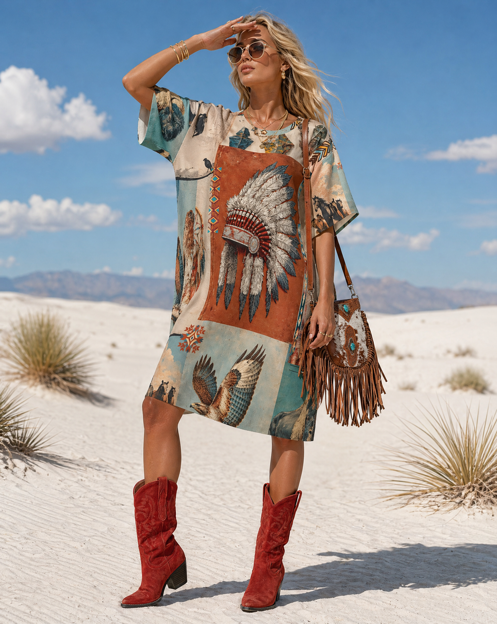 Baha Ranch Bohemian Dreams T Shirt Dress or Sleep Shirt by Baha Ranch Western Wear