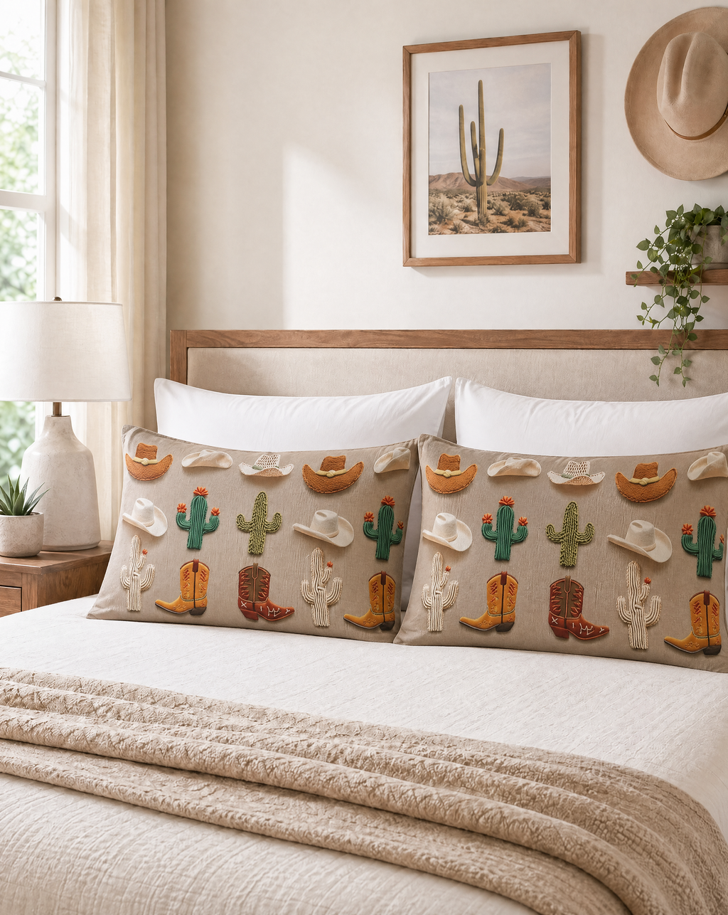 Baha Ranch Western Cactus Pillow Case Made in America by Baha Ranch Western Wear - product image 2
