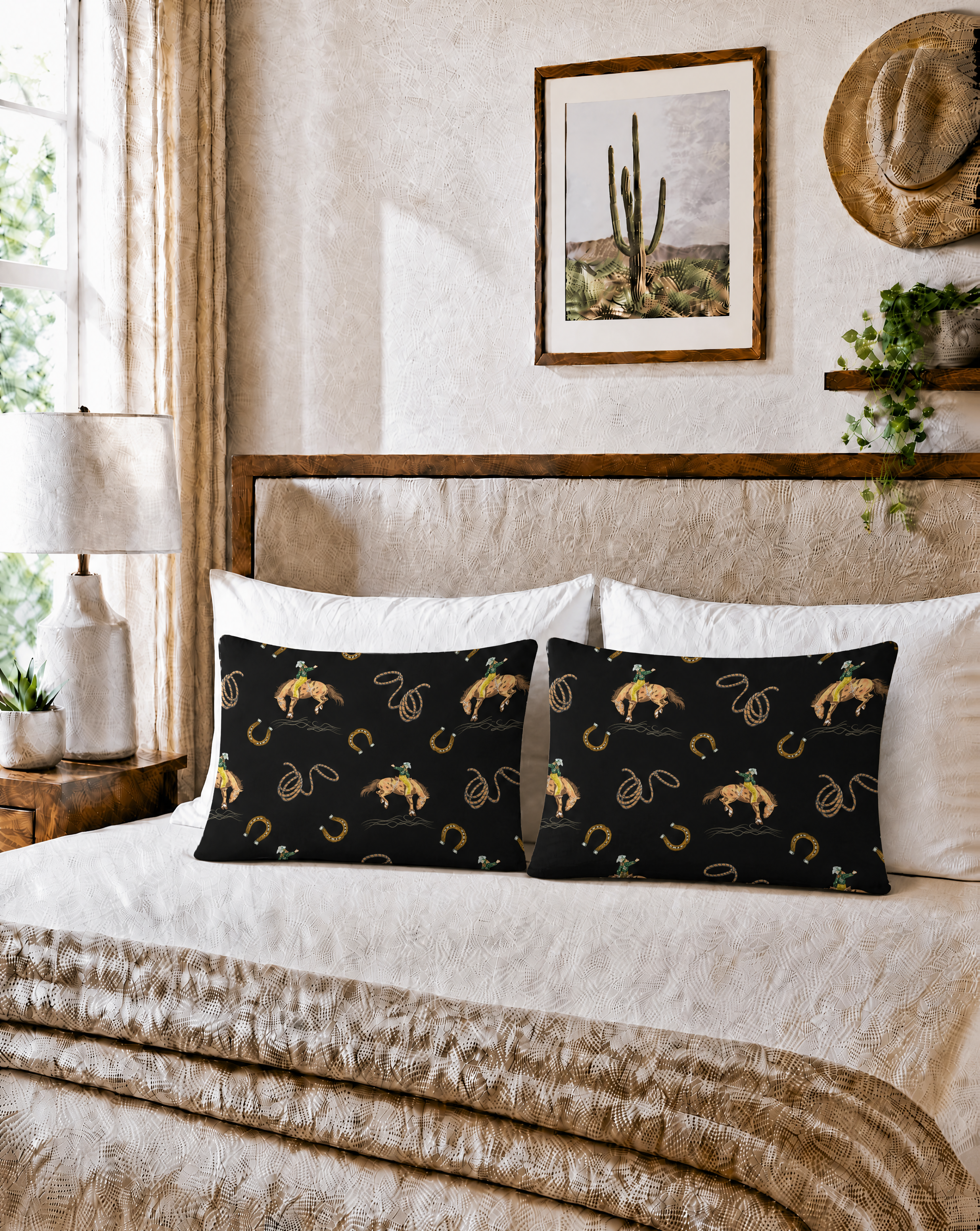 Baha Ranch Rodeo Cowboy Pillowcase Made in America by Baha Ranch Western Wear - product image 3