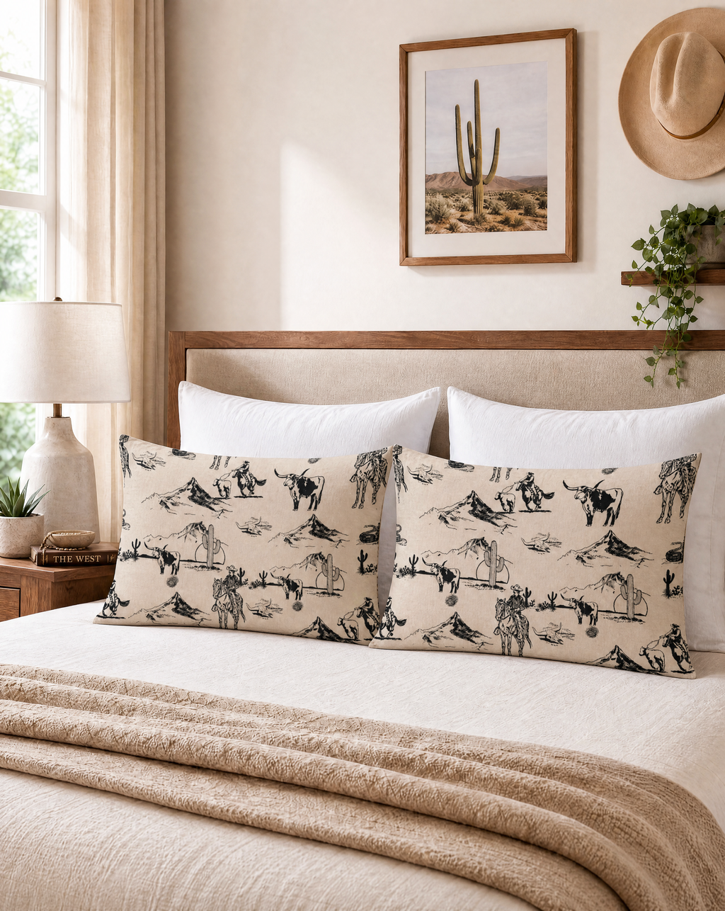 Baha Ranch Ranch Life Beige Pillowcase Made in America by Baha Ranch Western Wear - product image 2
