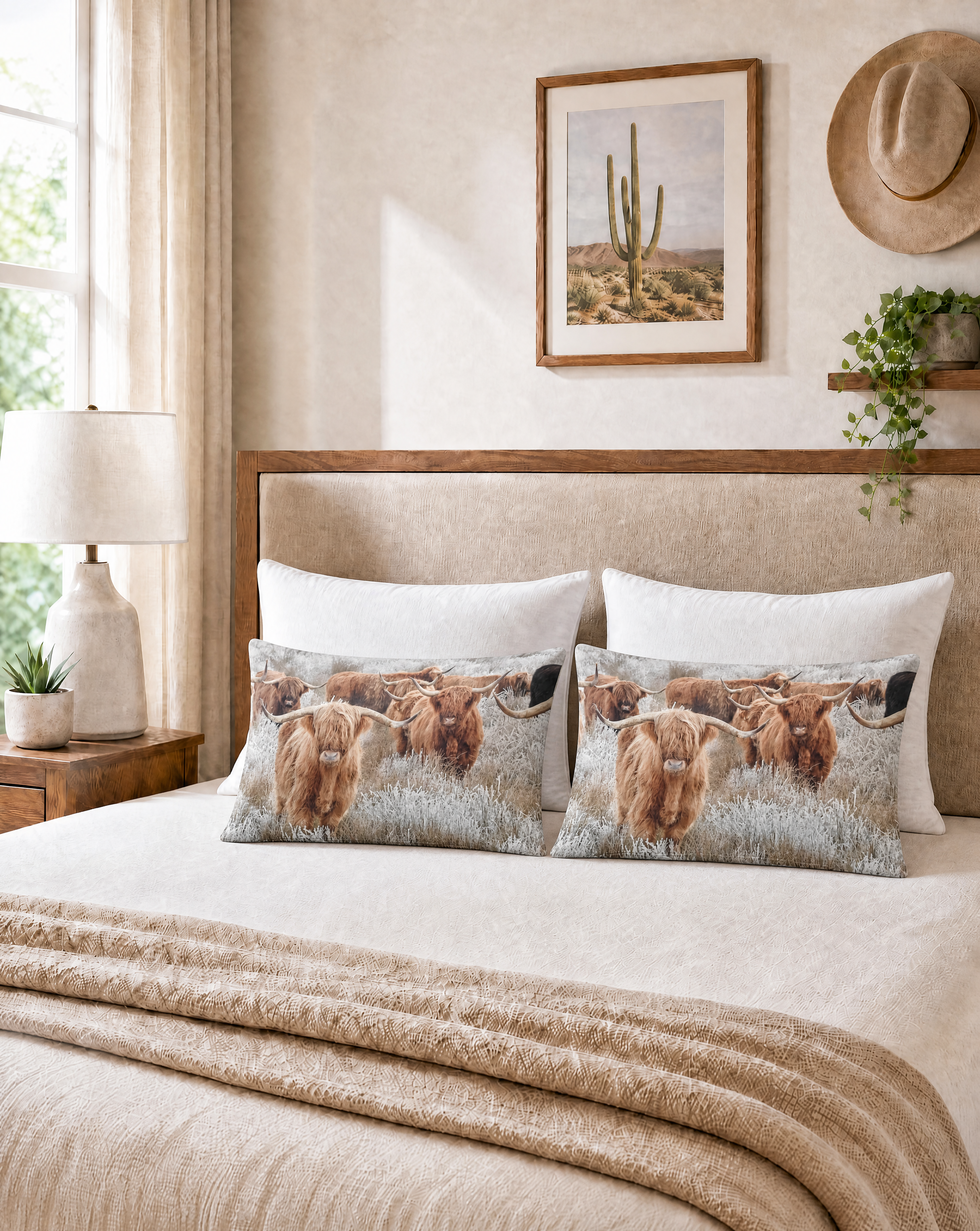 Baha Ranch Highland Herd Pillowcase Made in America by Baha Ranch Western Wear - product image 4