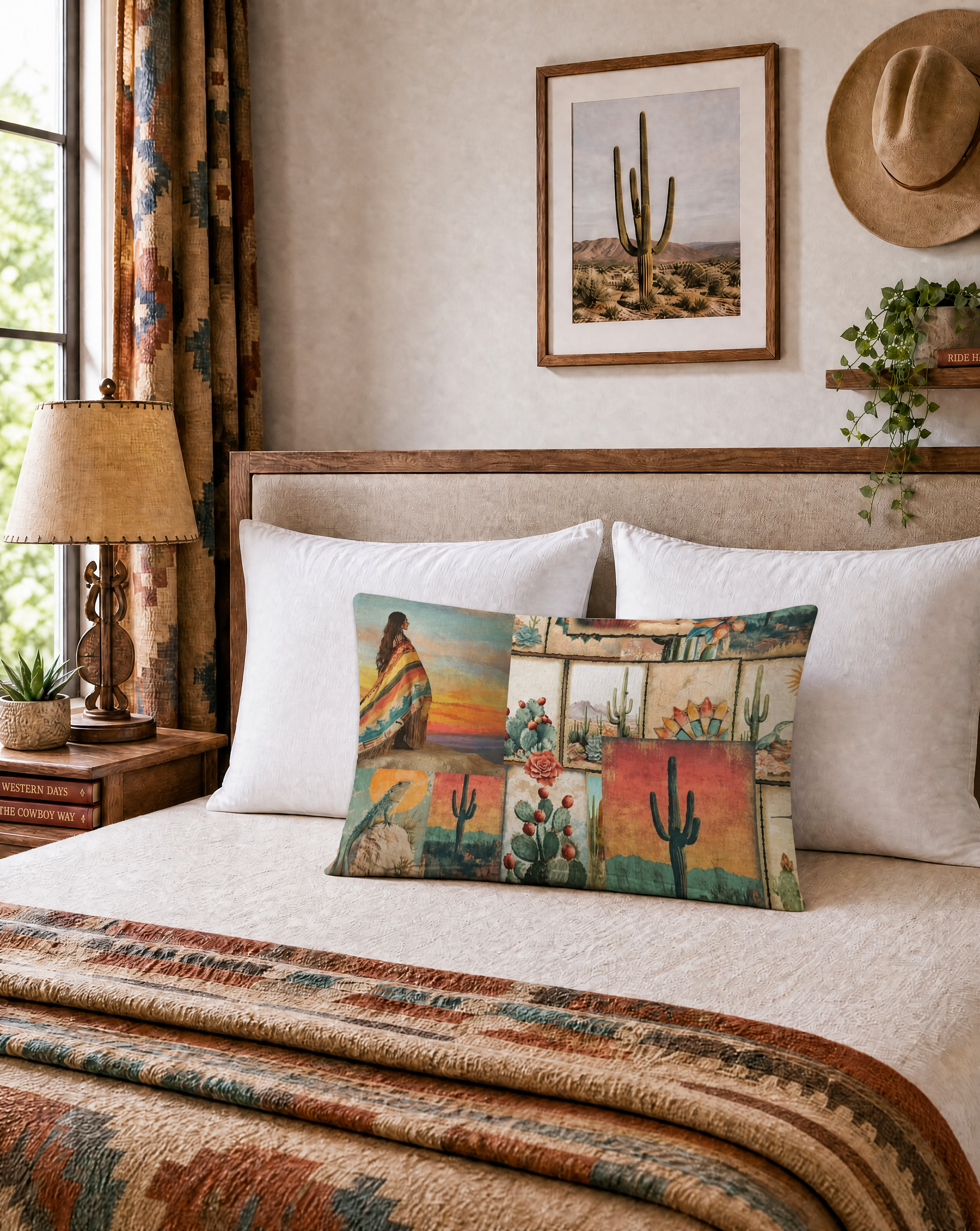 Baha Ranch Pictures of the Southwest Queen Size Pillow Case Made in America by Baha Ranch Western Wear - product image 2