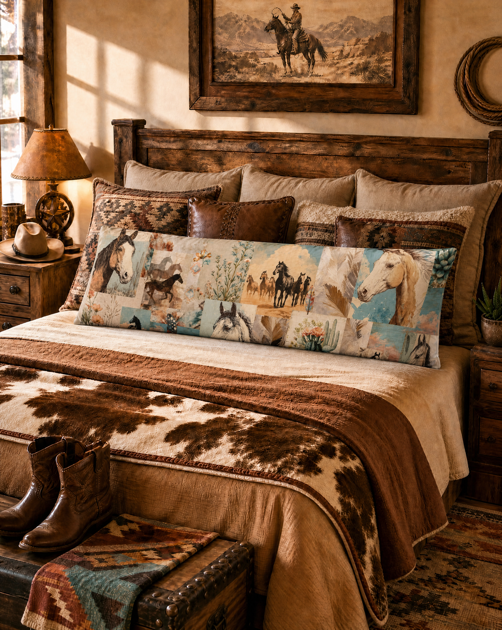 Baha Ranch Bohemian Dreams Western Body Pillow Cover Made in America by Baha Ranch Western Wear - product image 3