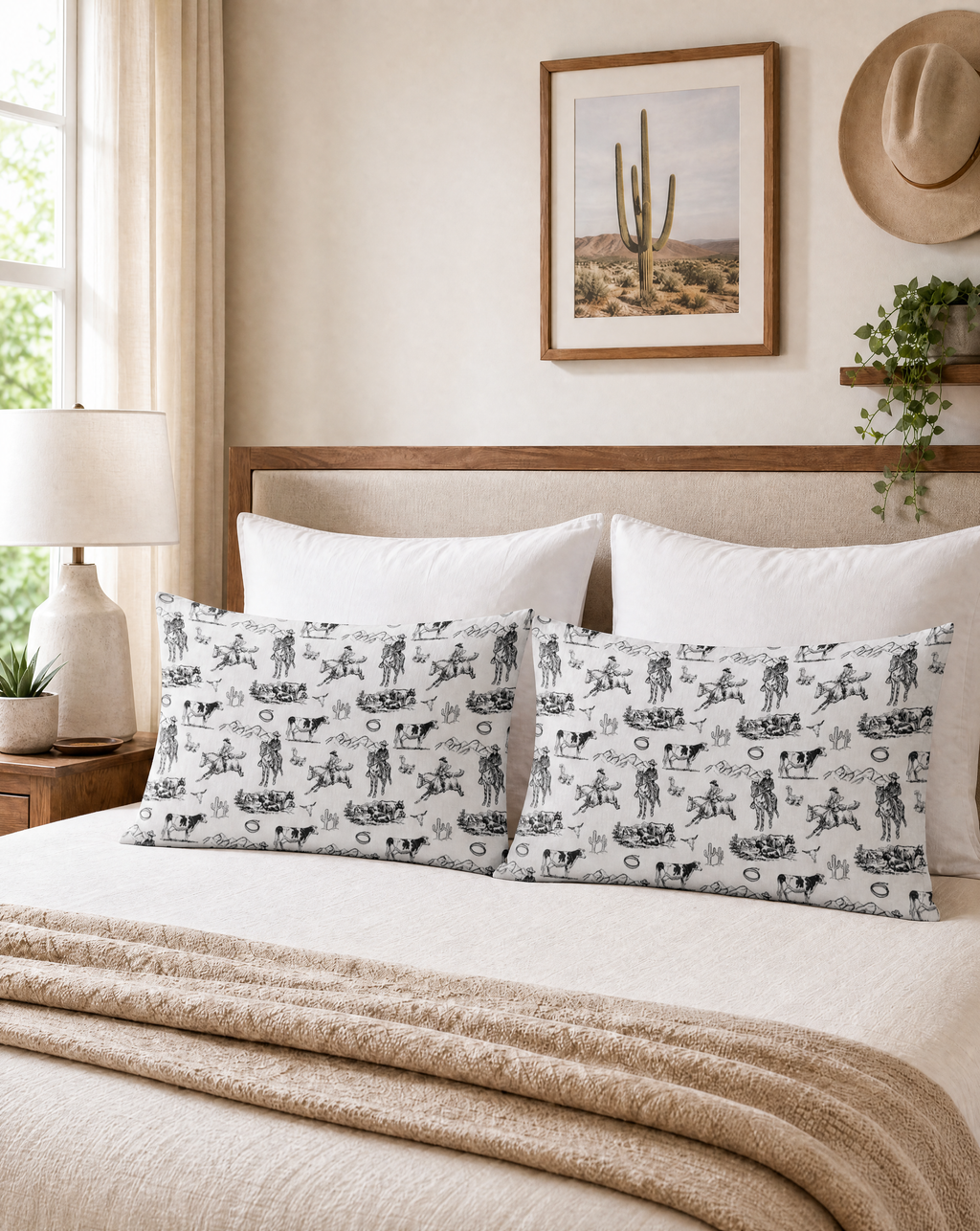 Baha Ranch Ranch Life Pillow Case White Made in America by Baha Ranch Western Wear - product image 2