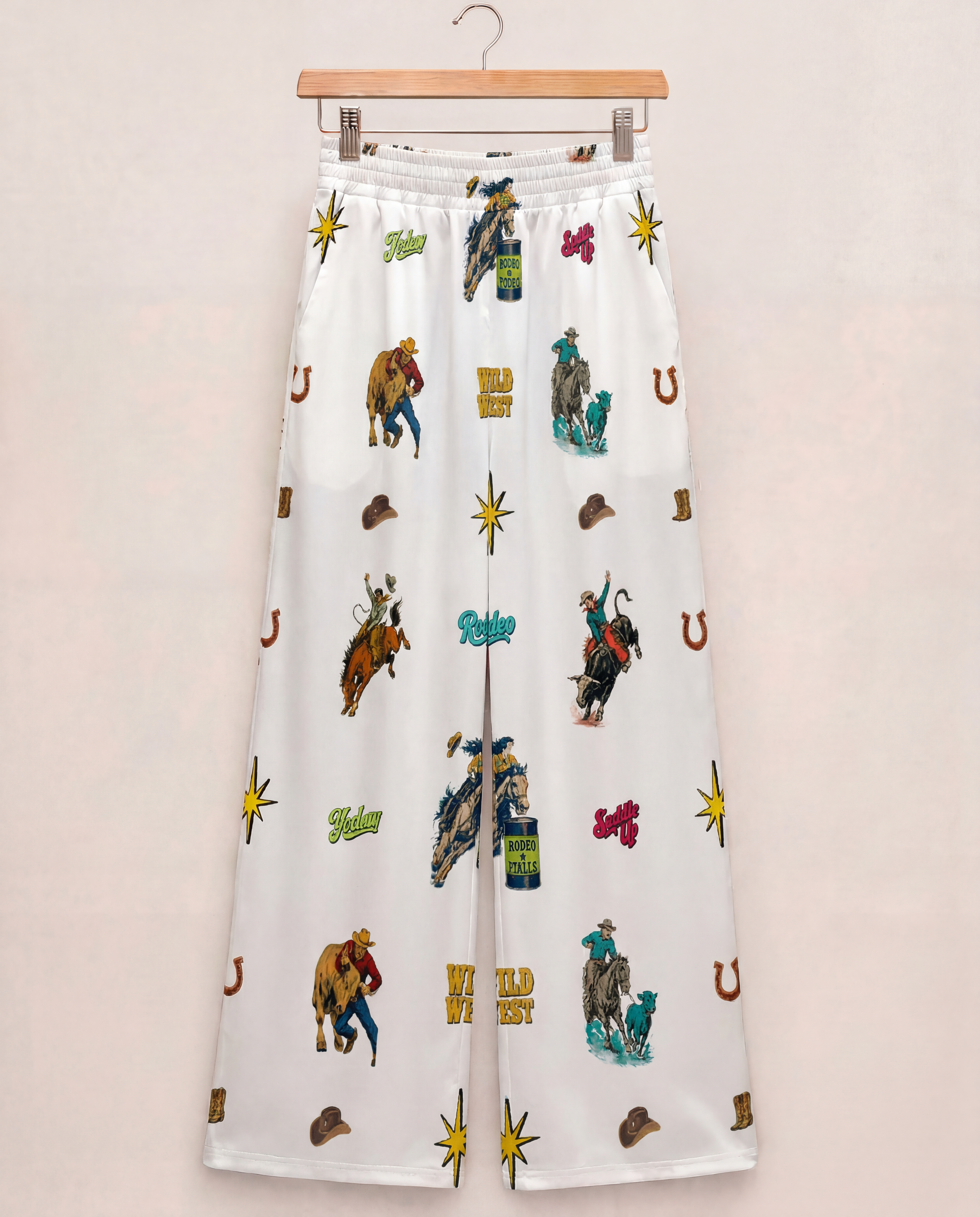 Baha Ranch The Last Roundup Rodeo High Waisted Wide Leg Pants by Baha Ranch Western Wear - product image 2