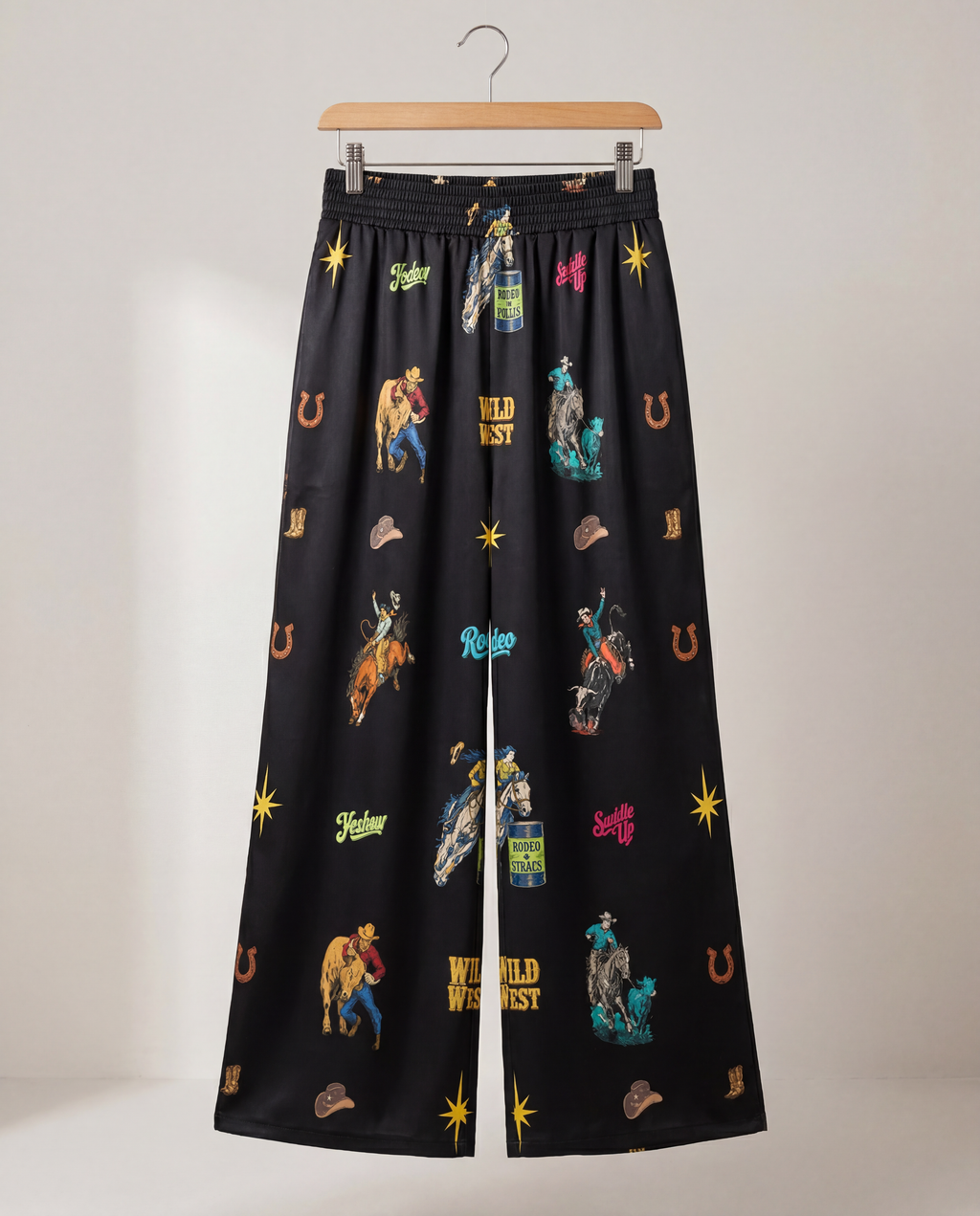 Baha Ranch The Last Roundup Rodeo High Waisted Wide Leg Pants by Baha Ranch Western Wear - product image 2
