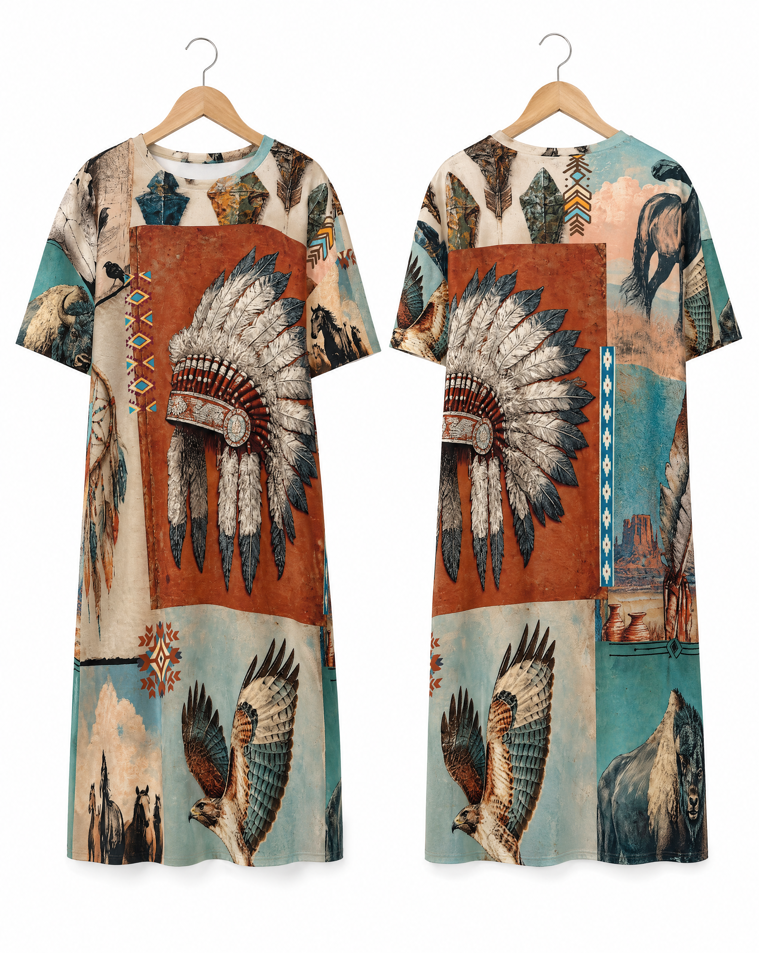 Baha Ranch Bohemian Dreams T Shirt Dress or Sleep Shirt by Baha Ranch Western Wear - product image 4