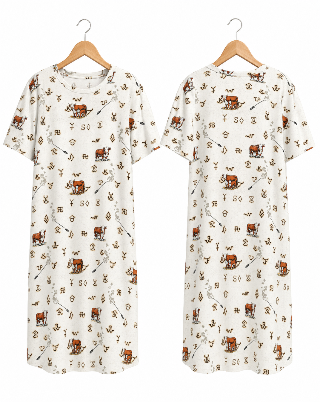 Baha Ranch Hereford Brands Western T Shirt Dress or Sleep Shirt by Baha Ranch Western Wear - product image 7