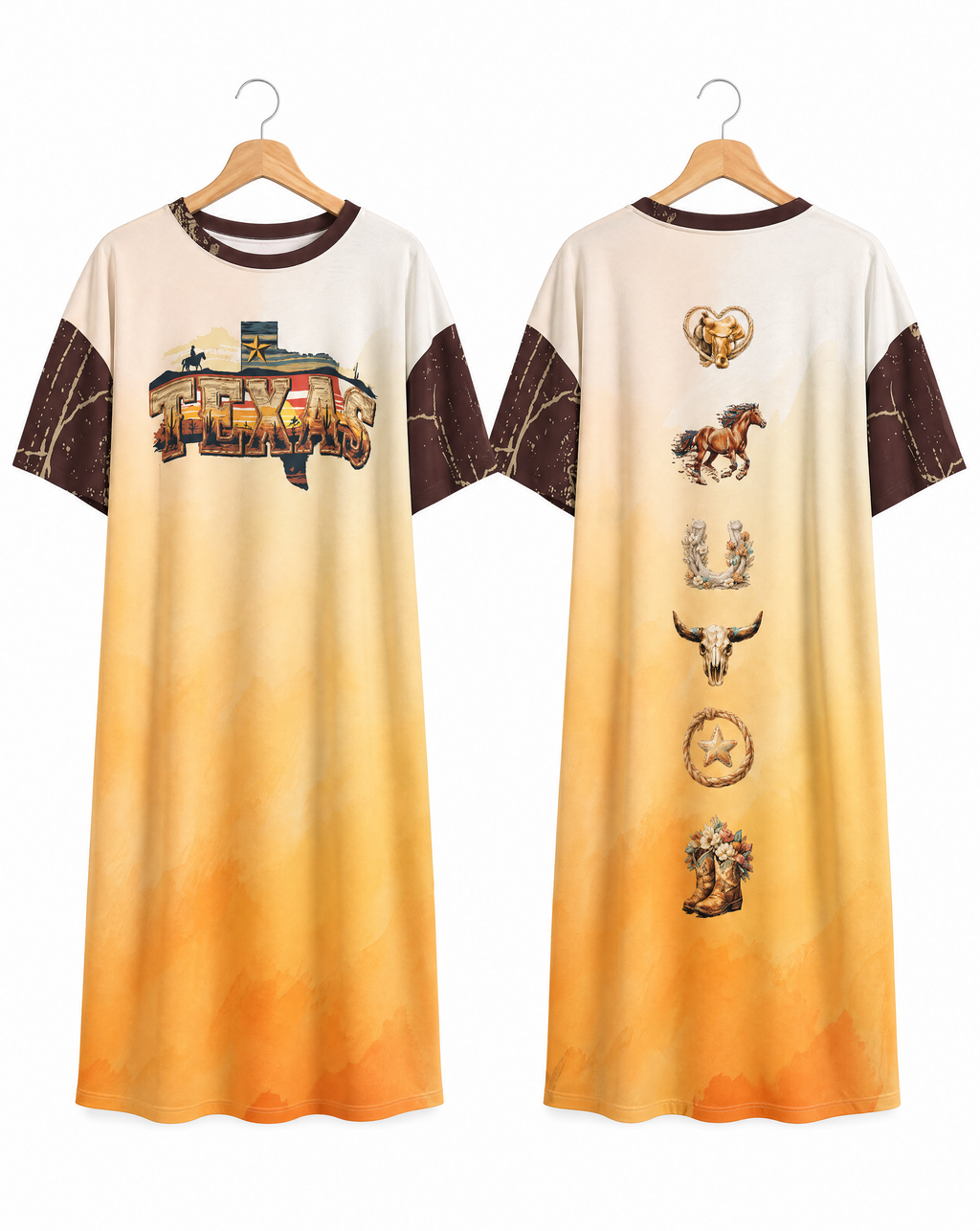 Baha Ranch Texas T Shirt Dress or Sleep Shirt by Baha Ranch Western Wear - product image 6