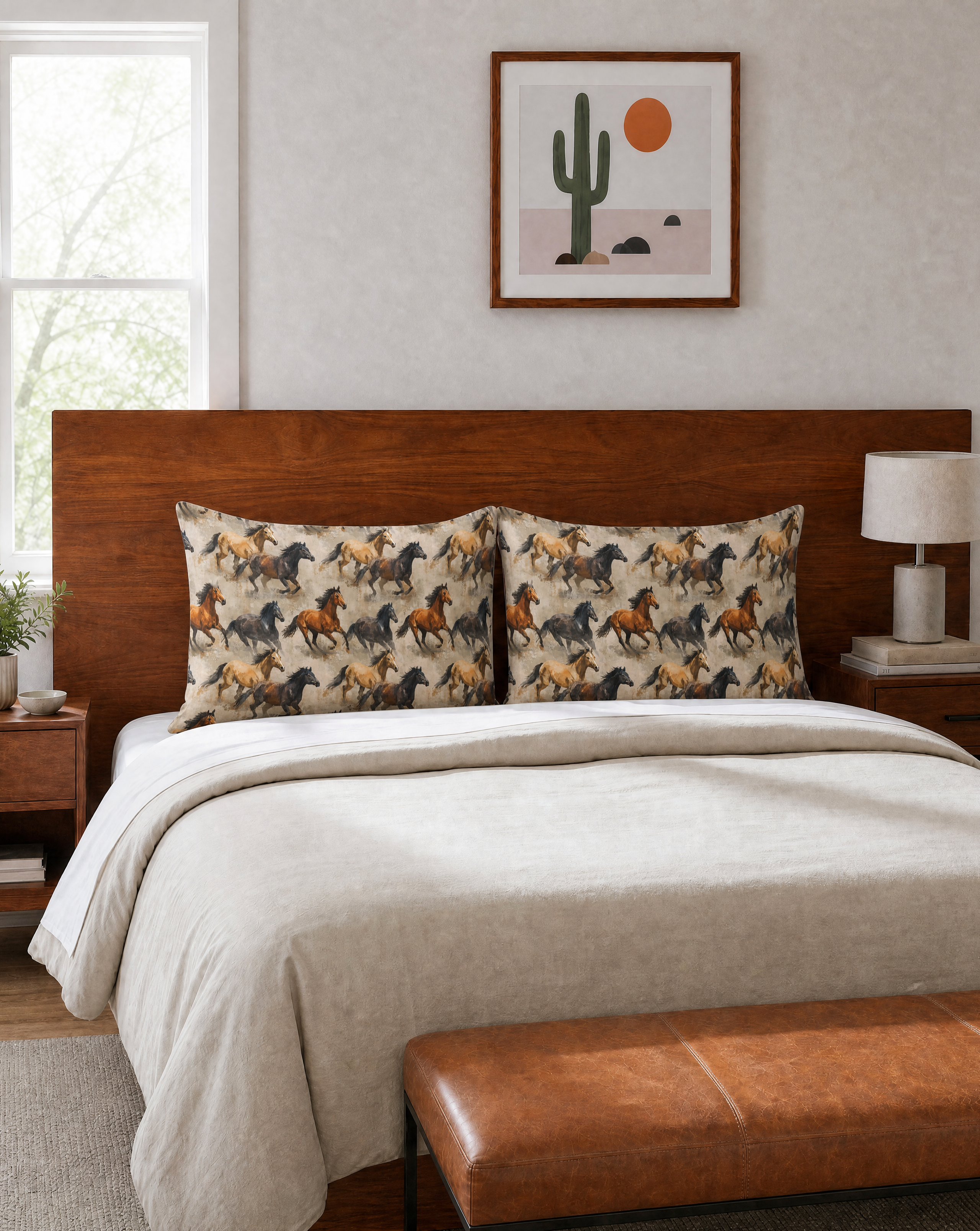 Baha Ranch Wild Horses Pillowcase Made in America by Baha Ranch Western Wear - product image 3