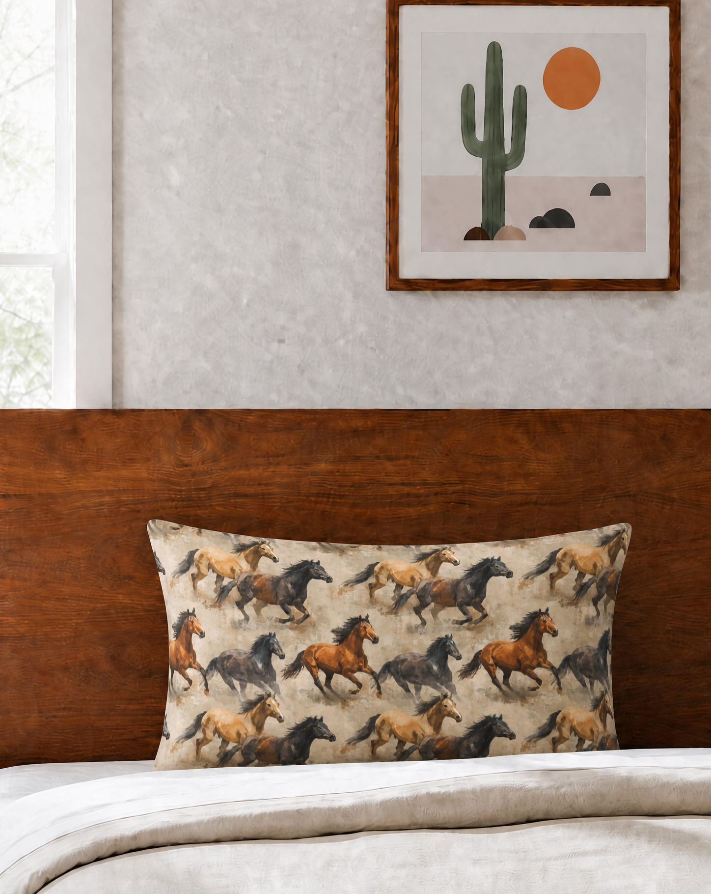 Baha Ranch Wild Horses Pillowcase Made in America by Baha Ranch Western Wear