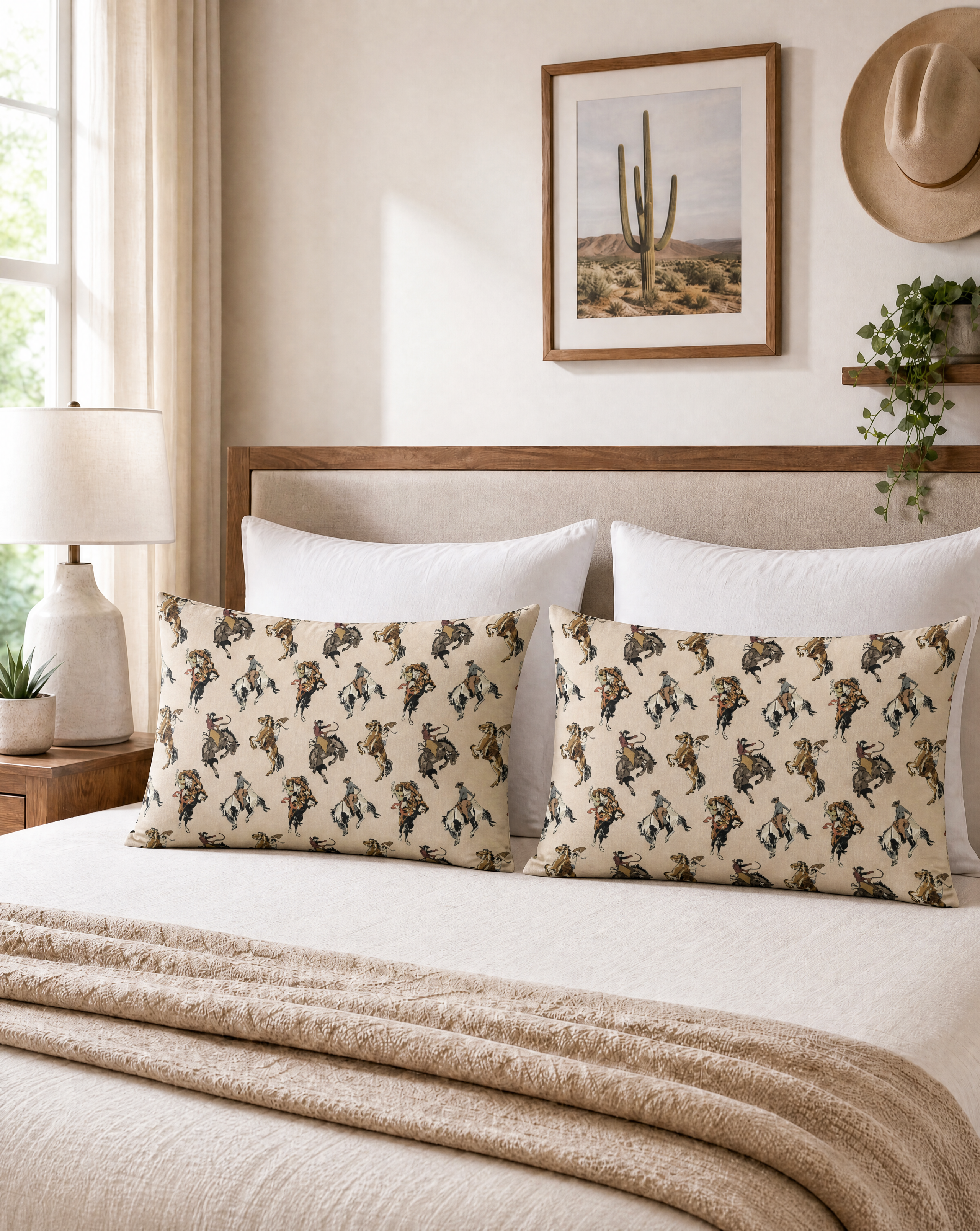 Baha Ranch Vintage Cowgirl Pillow Case Made in America by Baha Ranch Western Wear - product image 2