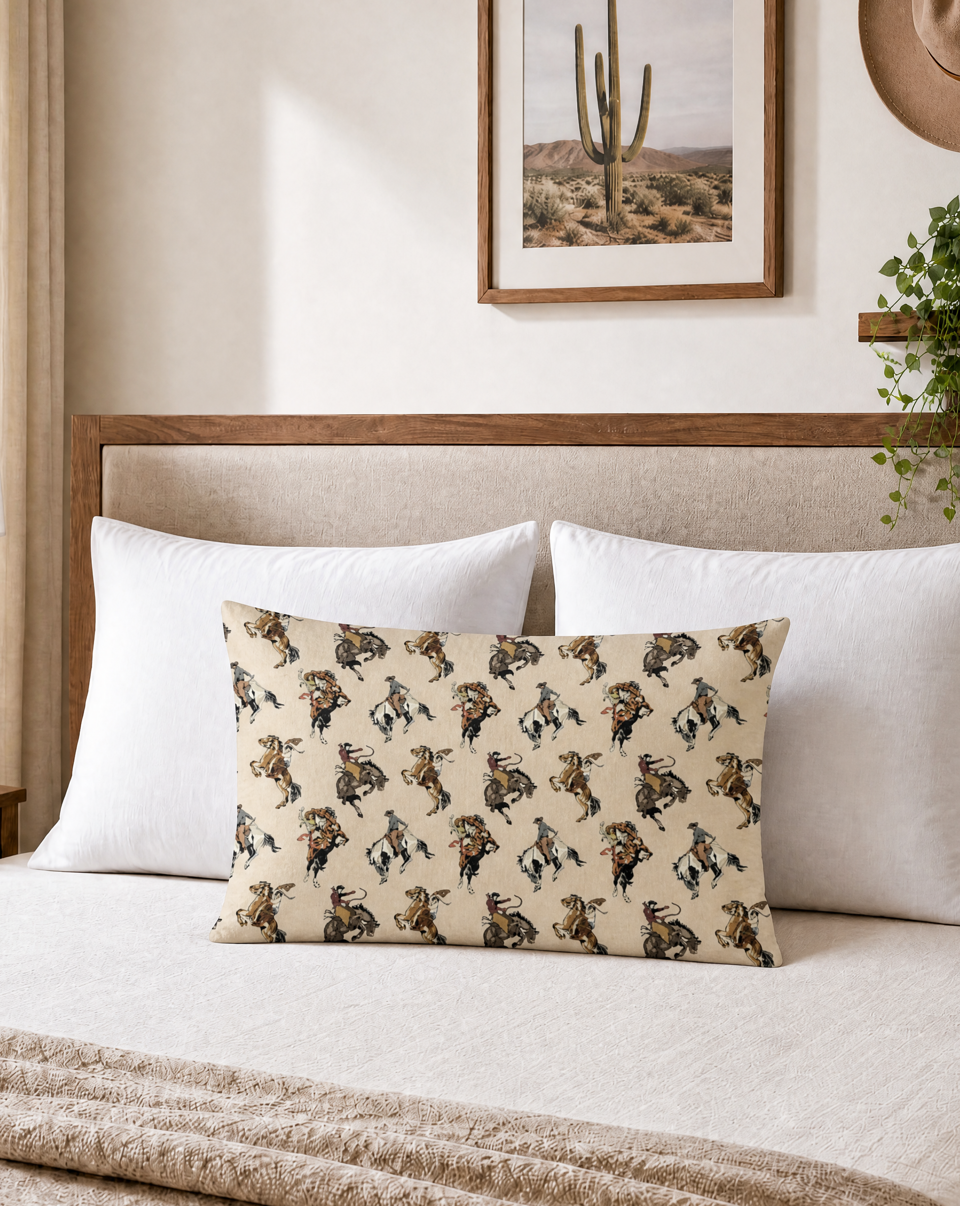 Baha Ranch Vintage Cowgirl Pillow Case Made in America by Baha Ranch Western Wear