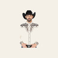 El Señor de los Cielos Embroidery Shirt Beige/Gold 126703 on a warm cream background