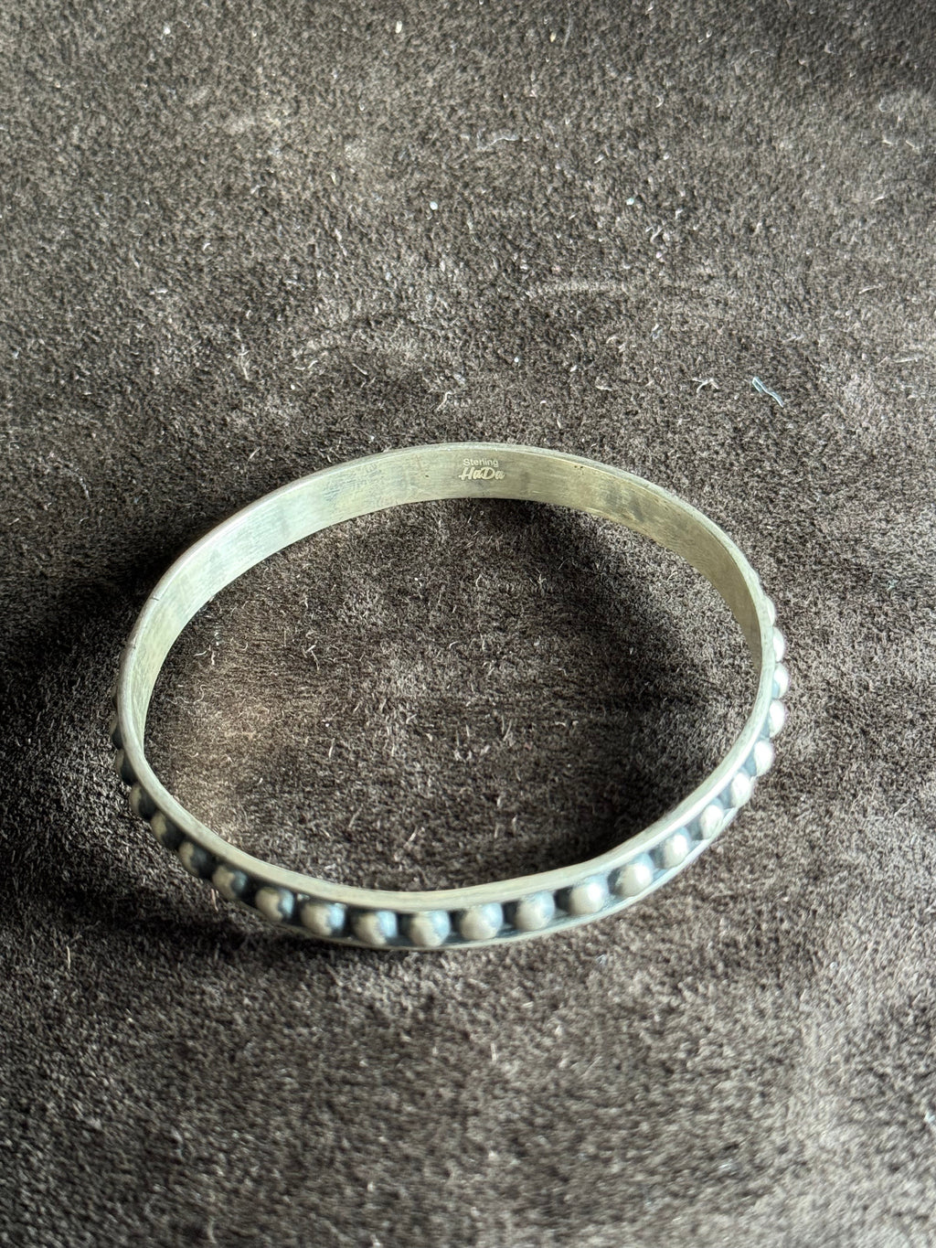 Hada Collection - Sterling Silver 4MM Ball Bangle Bracelet — view 6