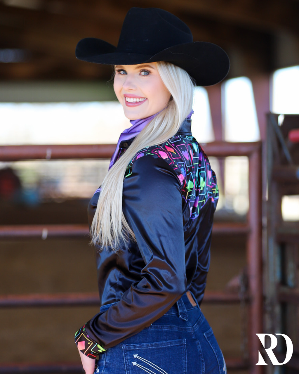 High Roller Satin Performance Rodeo Shirt — view 2