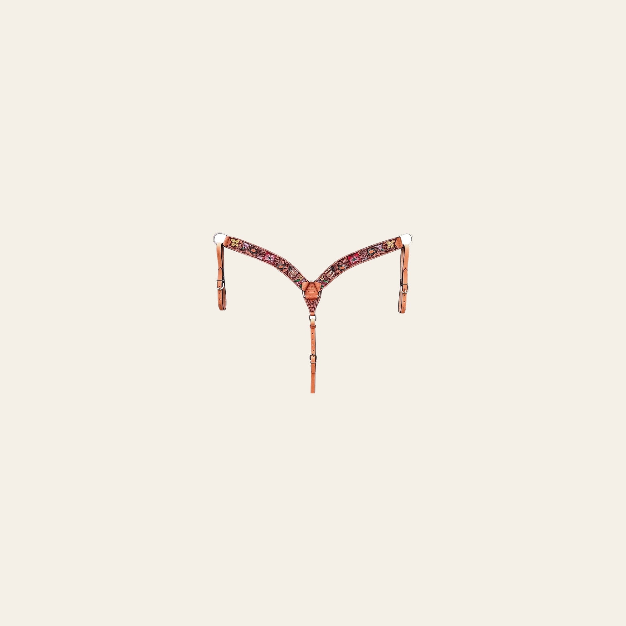 HILASON Western Horse Headstall Breast Collar Tack American Leather Tan | Set for Horses