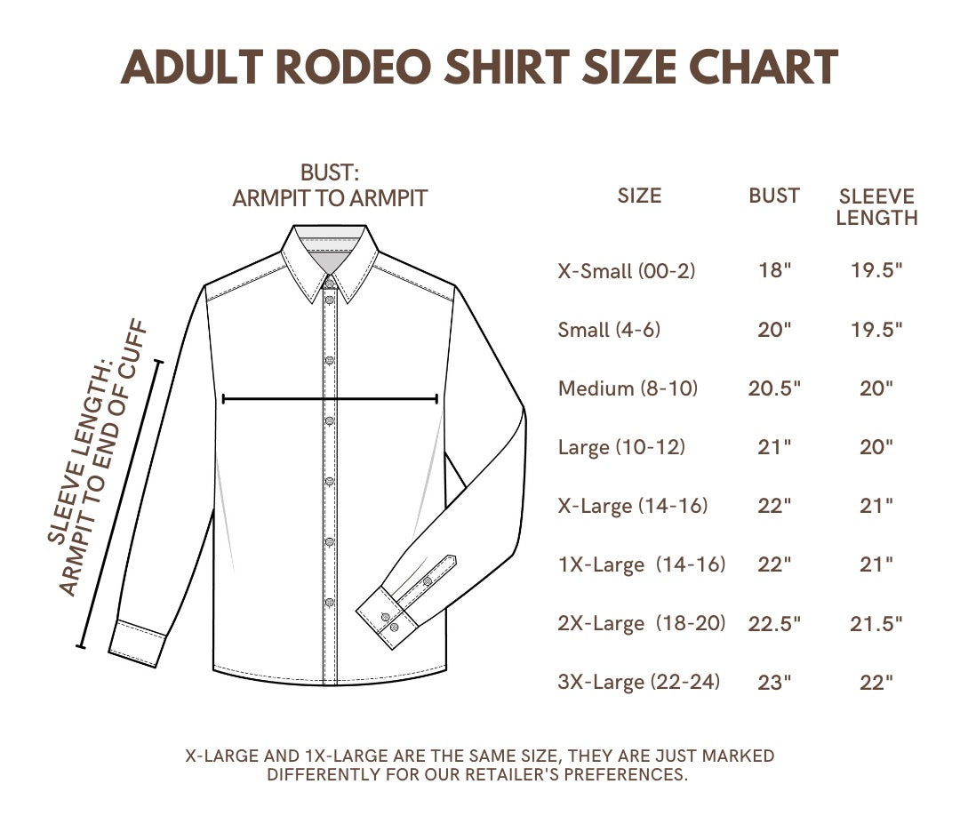 Charcoal Performance Rodeo Shirt (adult) — view 4
